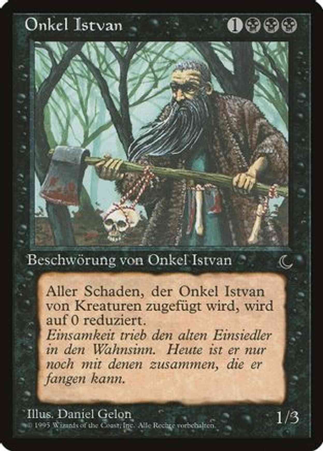 Uncle Istvan (German) - "Onkel Istvan" magic card front
