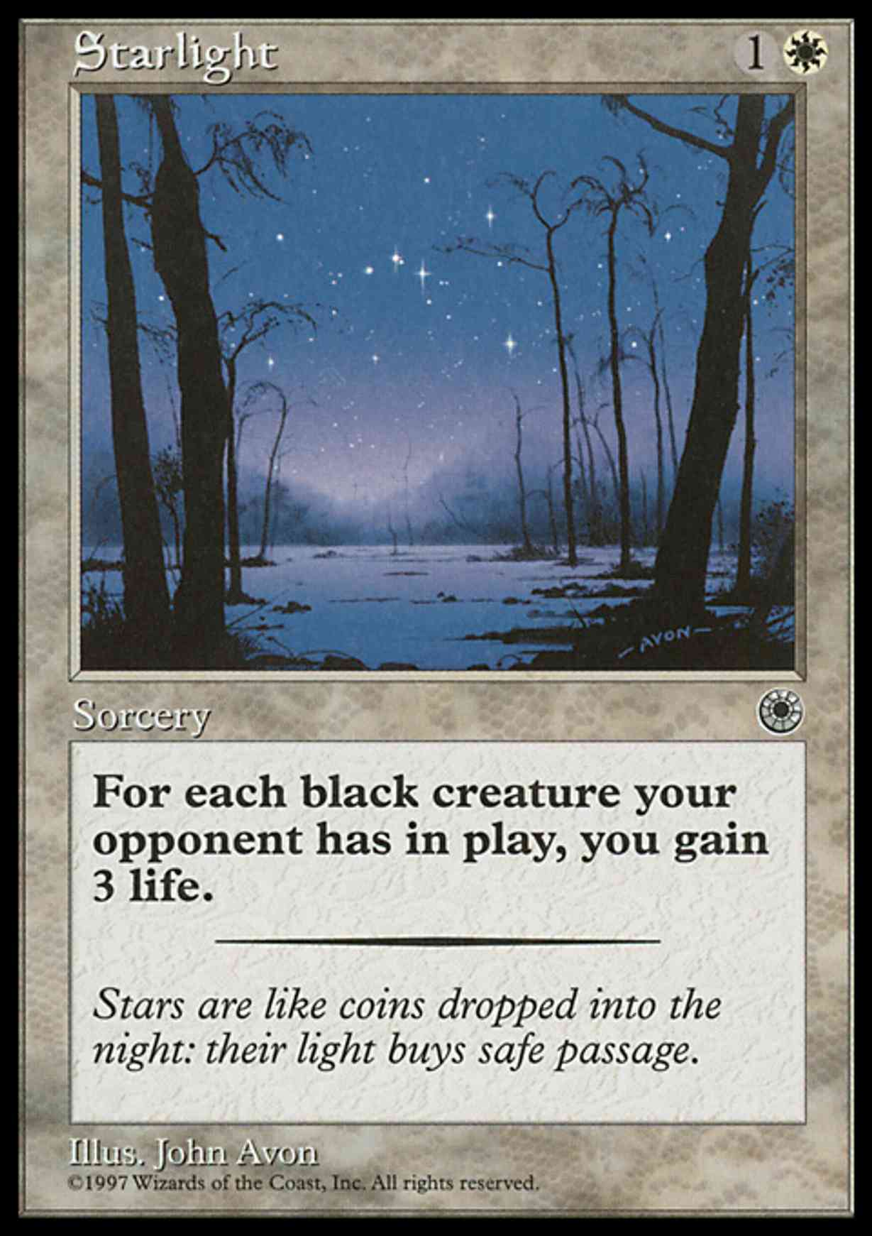 Starlight magic card front