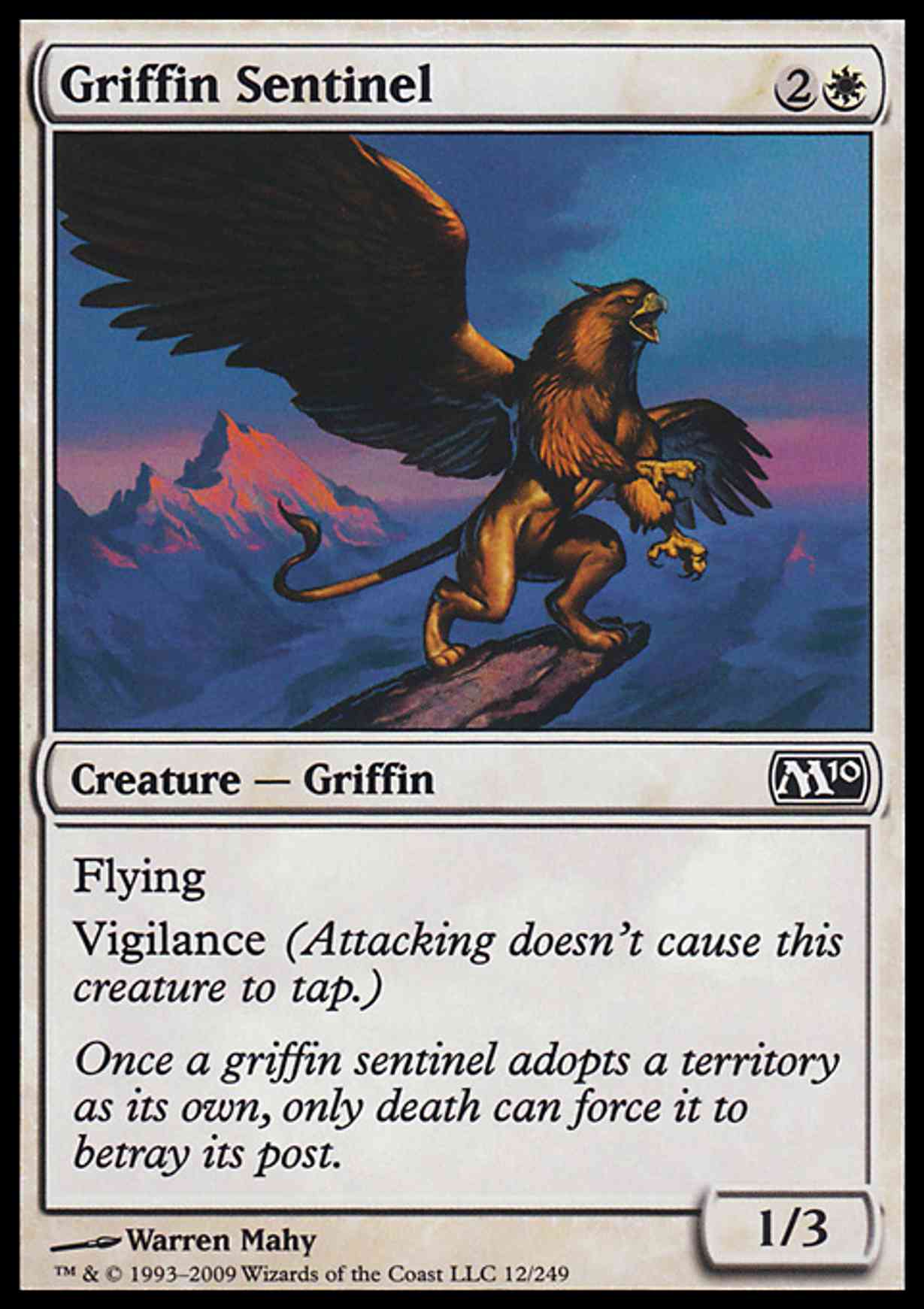 Griffin Sentinel magic card front