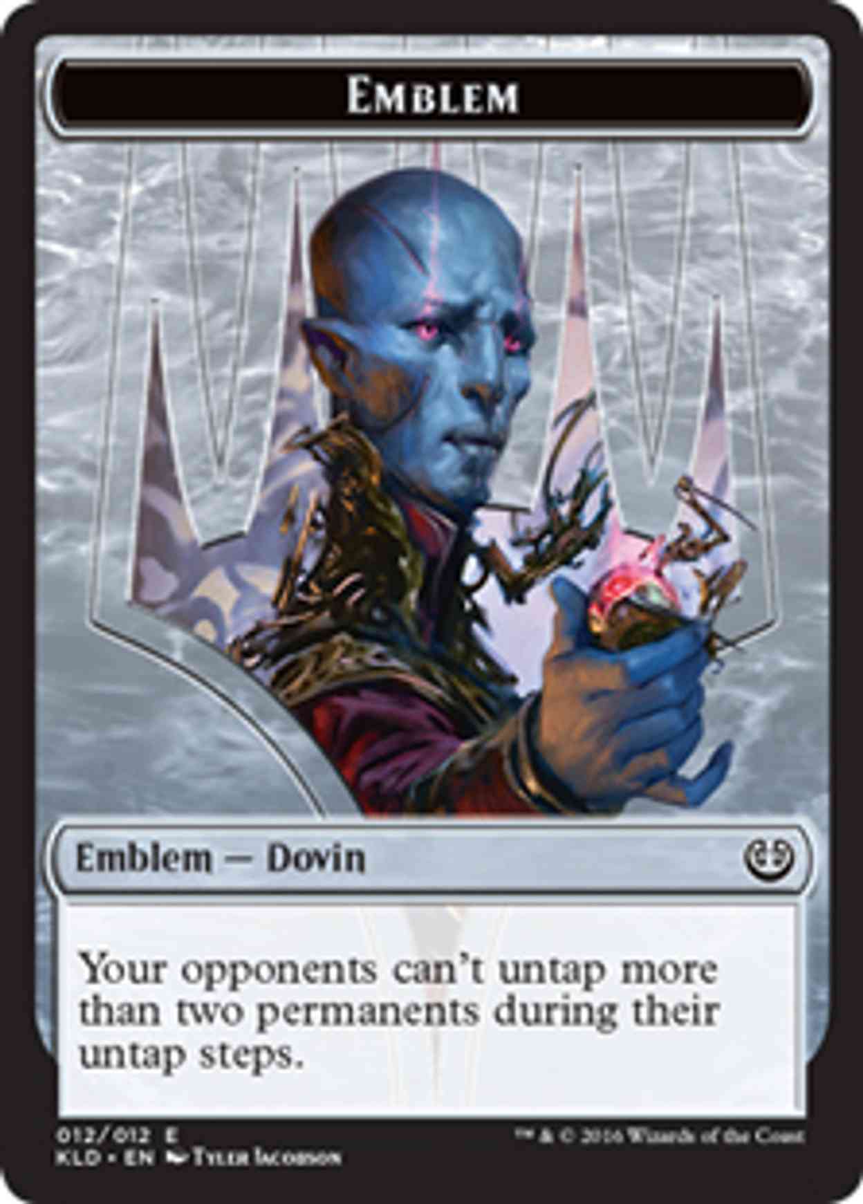 Emblem - Dovin Baan magic card front