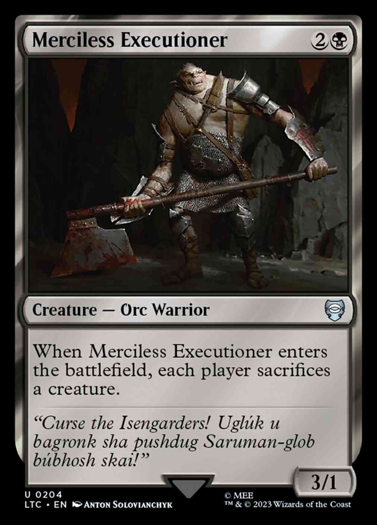 Merciless Executioner magic card front