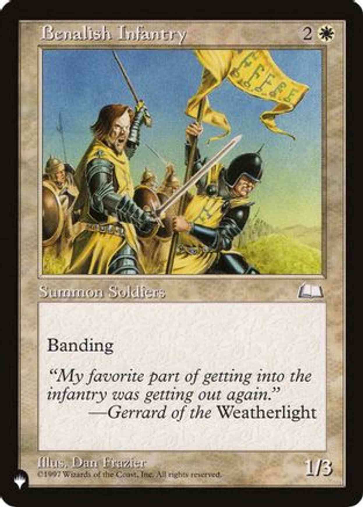 Benalish Infantry magic card front