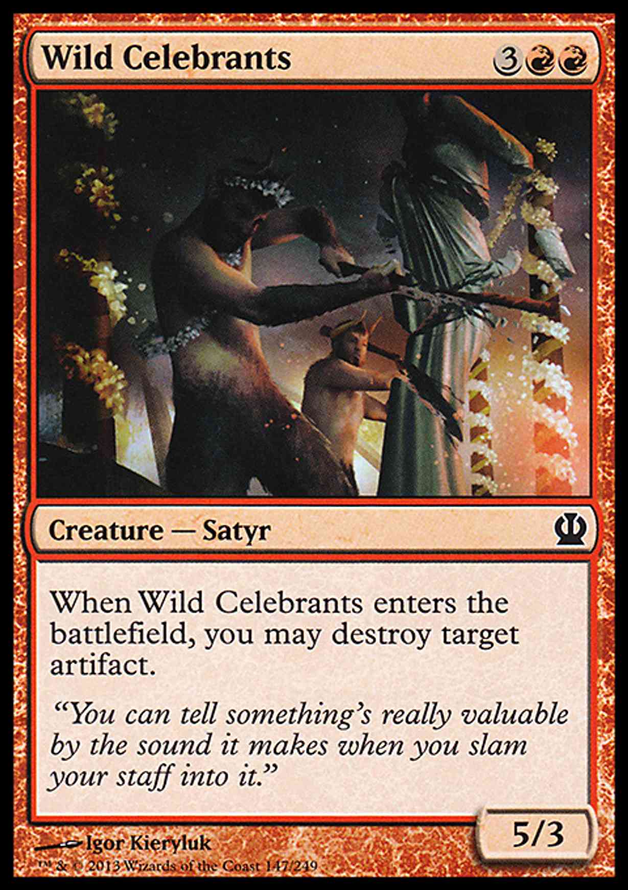 Wild Celebrants magic card front