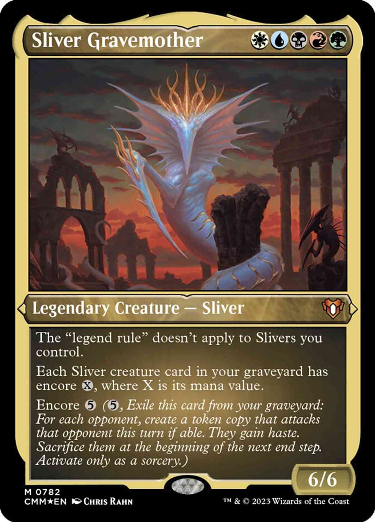 Sliver Gravemother (Display Commander) (Foil Etched) - Thick Stock magic card front