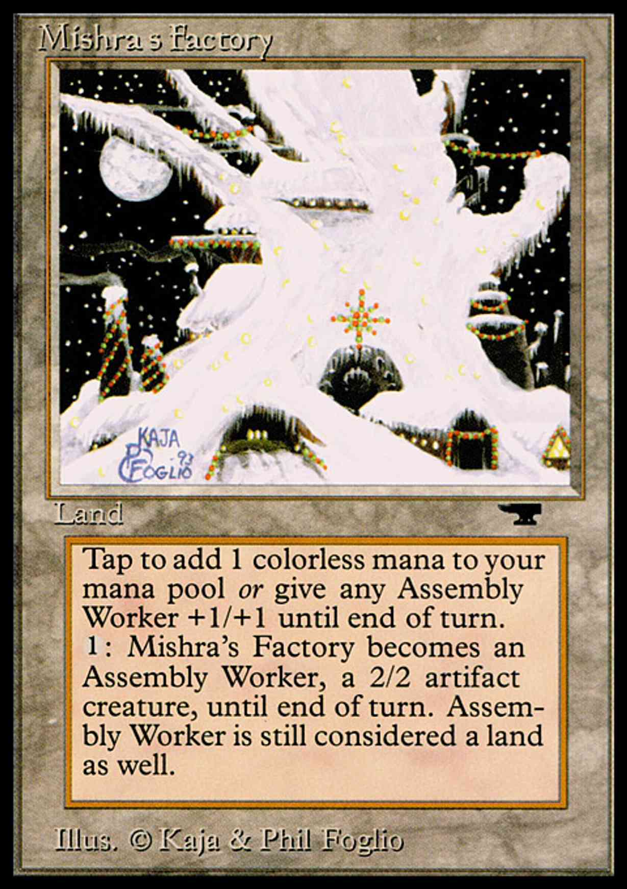 Mishra's Factory (Winter) magic card front