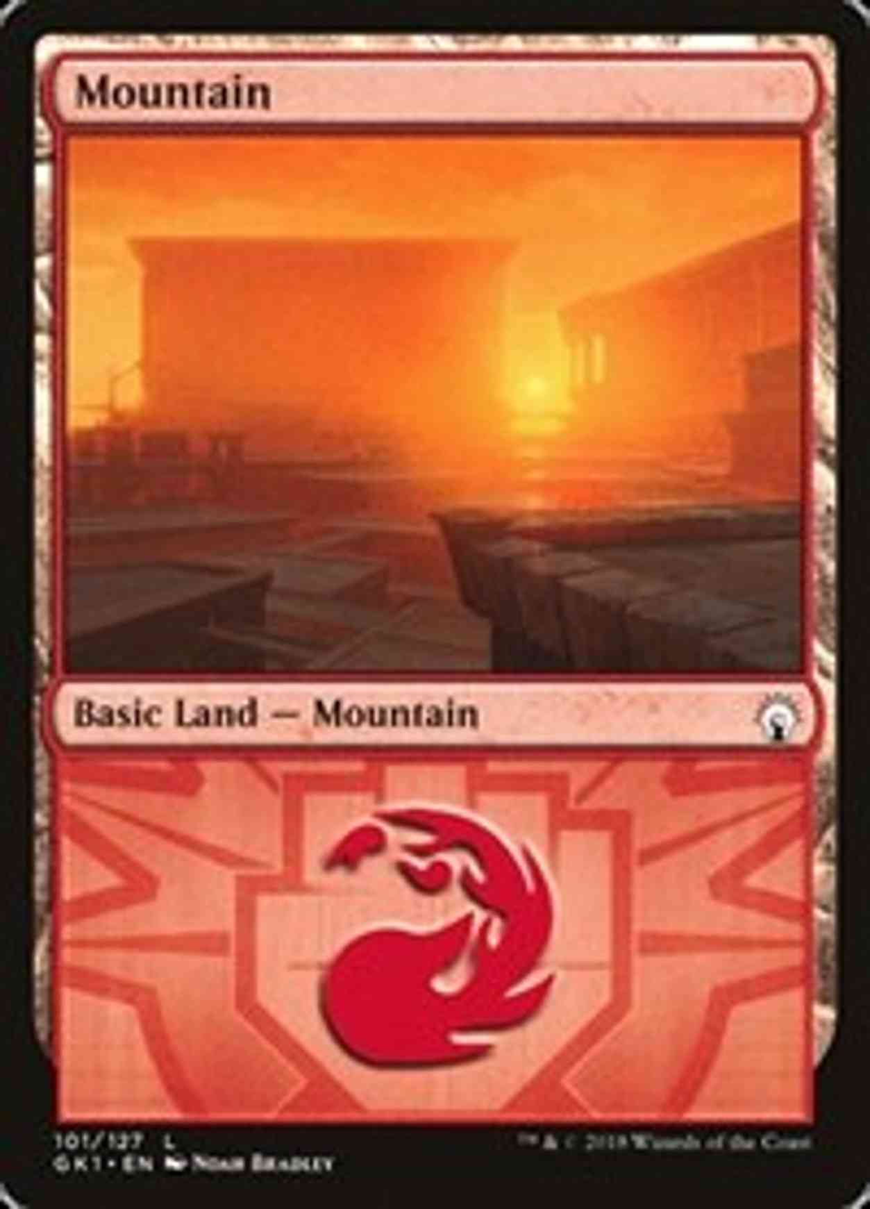 Mountain (101) magic card front