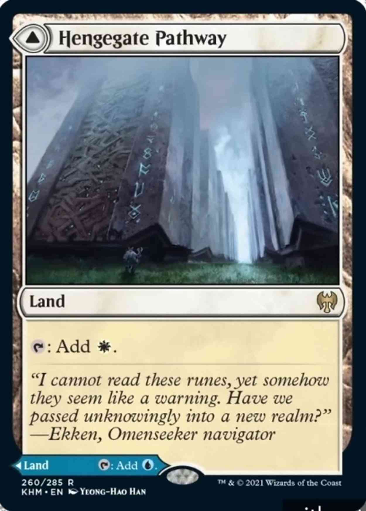 Hengegate Pathway magic card front