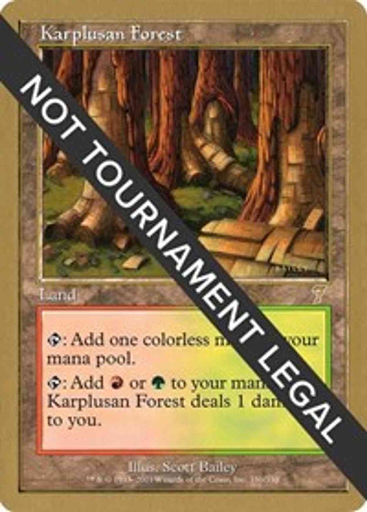 Karplusan Forest - 2001 Jan Tomcani (7ED) magic card front