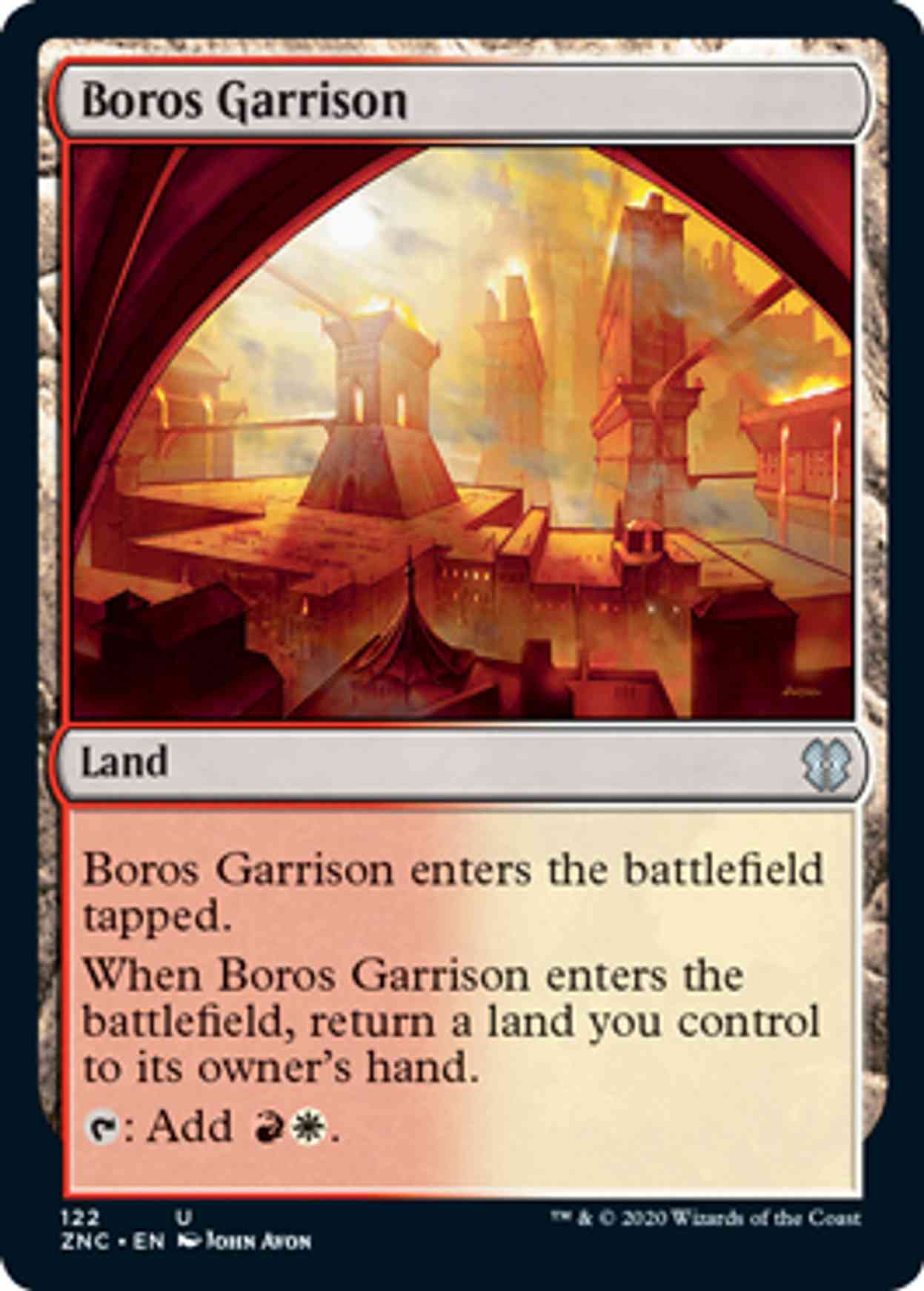 Boros Garrison magic card front