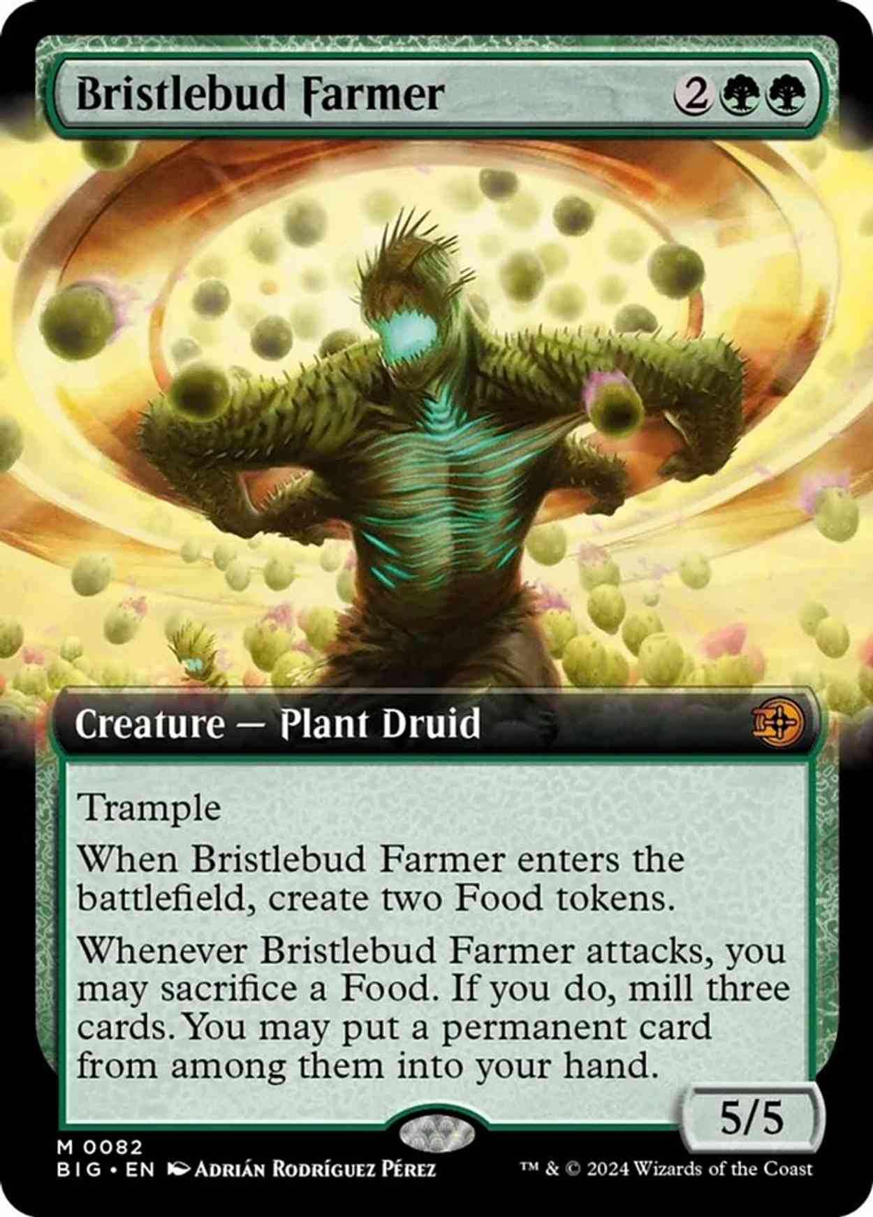 Bristlebud Farmer (Extended Art) magic card front