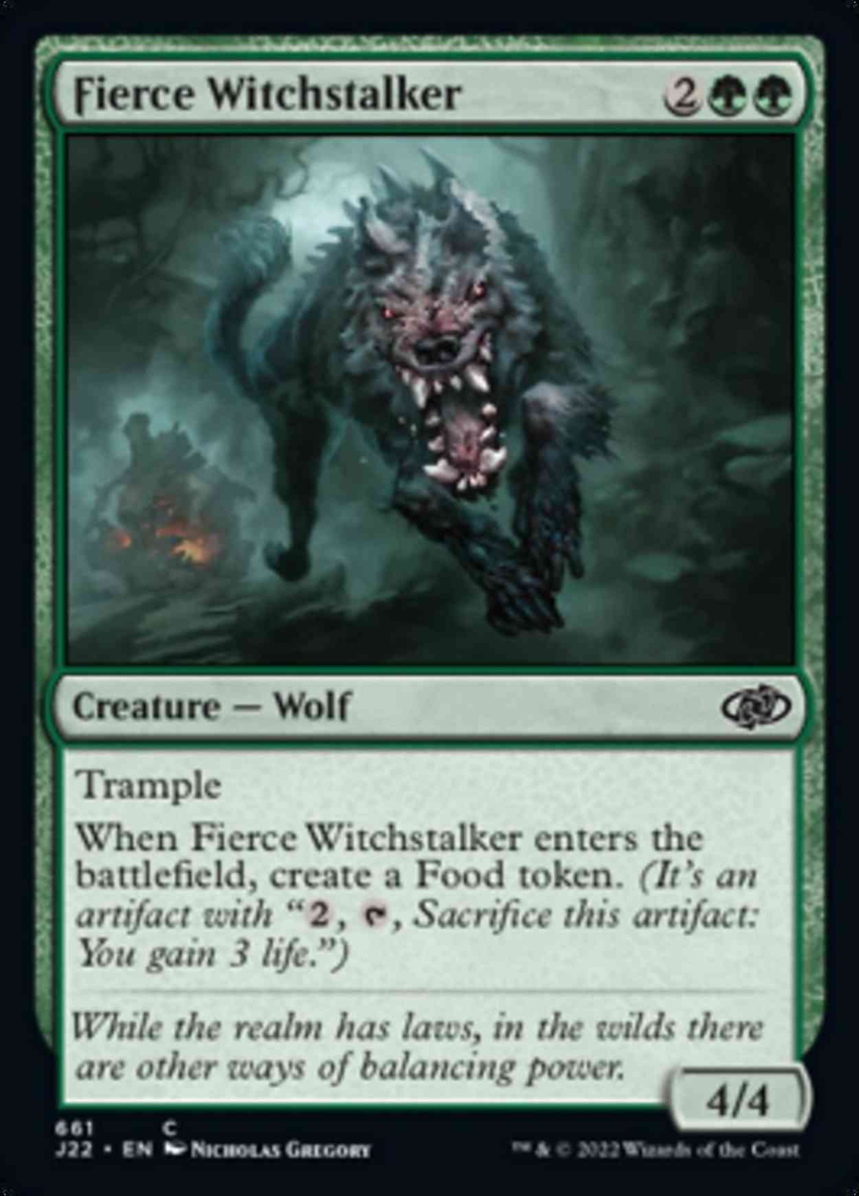 Fierce Witchstalker magic card front