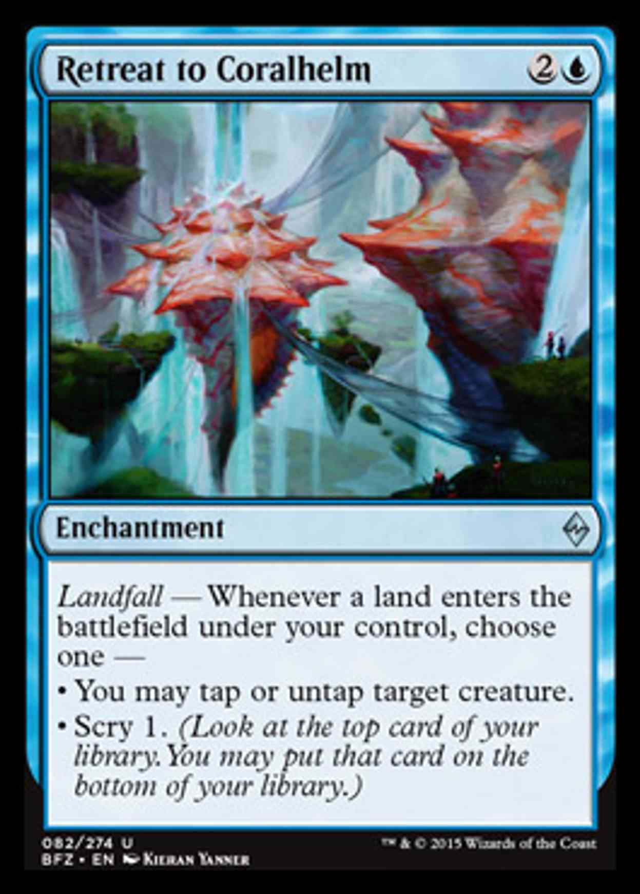 Retreat to Coralhelm magic card front