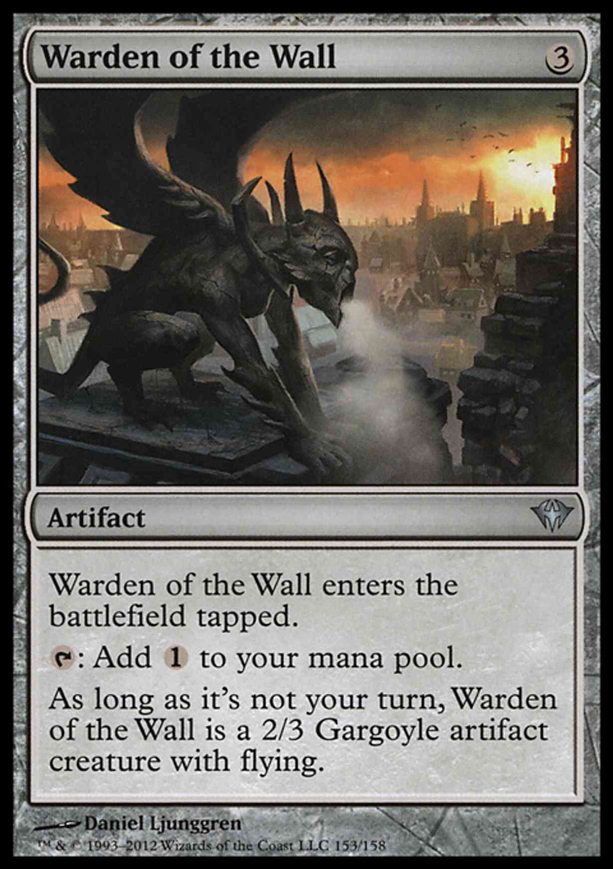 Warden of the Wall magic card front