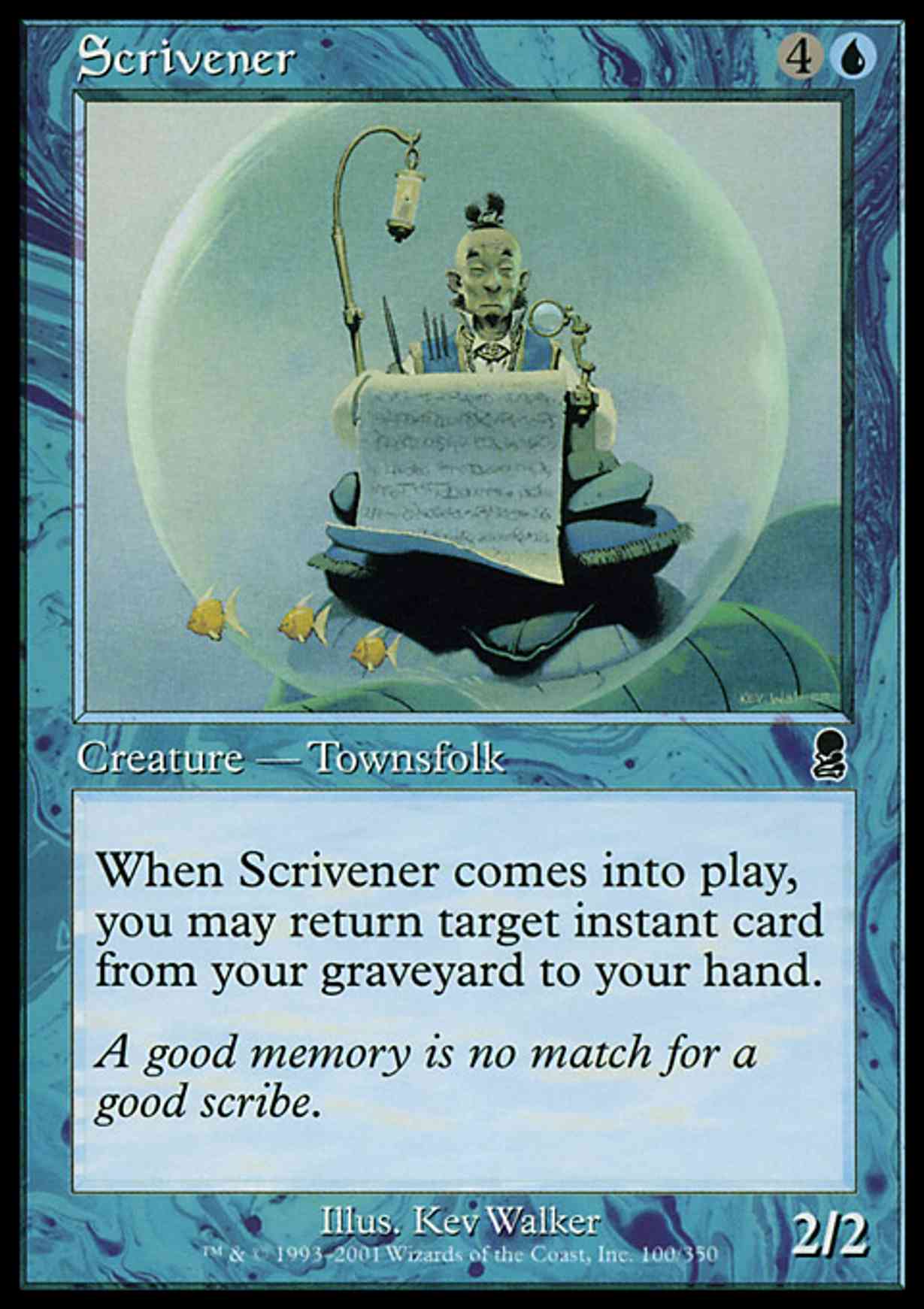 Scrivener magic card front