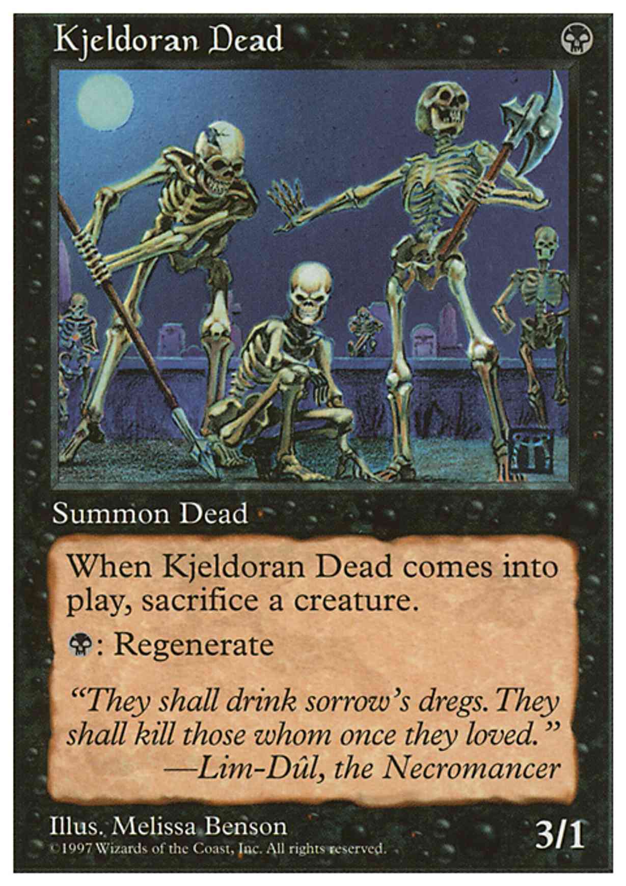 Kjeldoran Dead magic card front