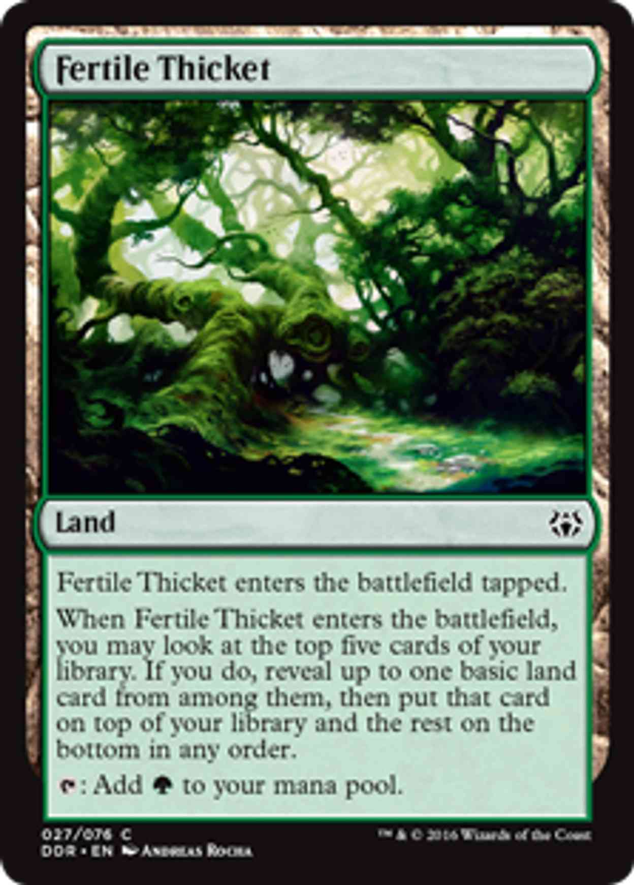 Fertile Thicket magic card front