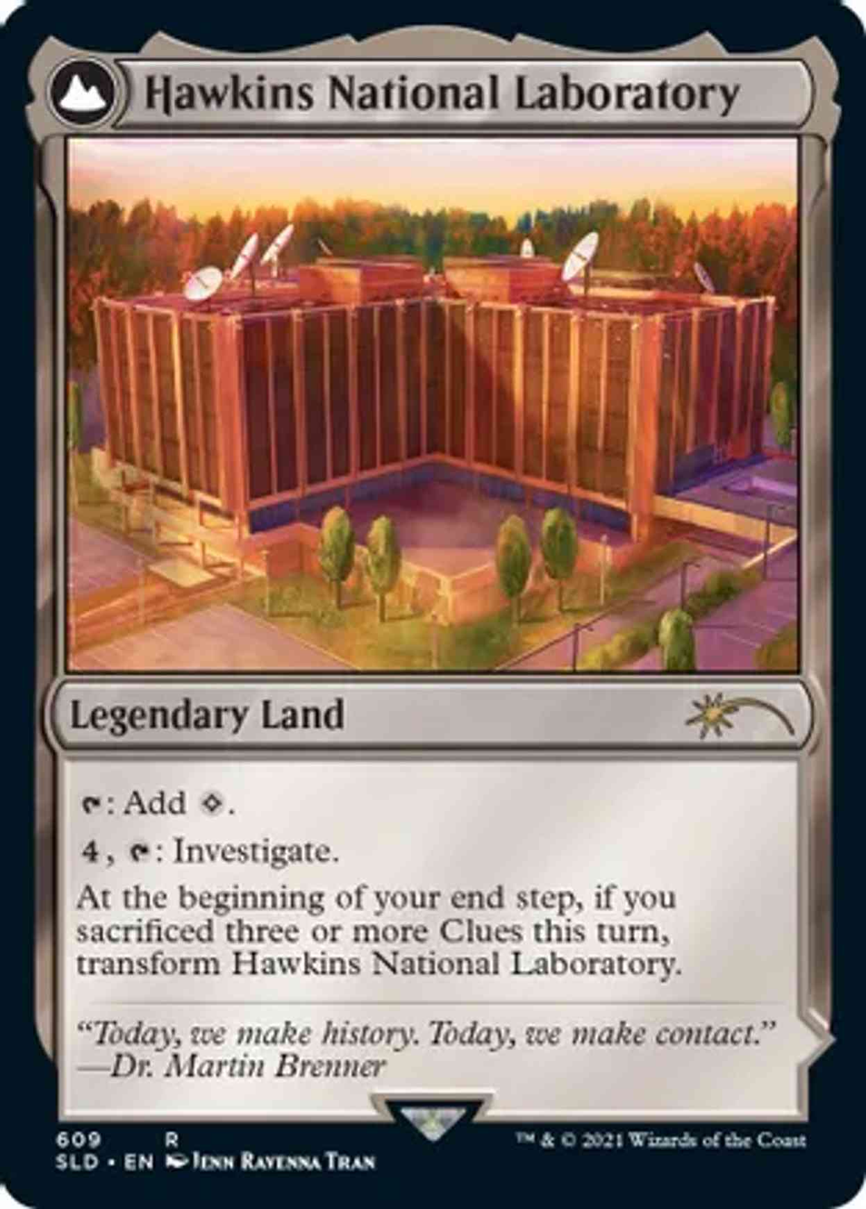 Hawkins National Laboratory magic card front