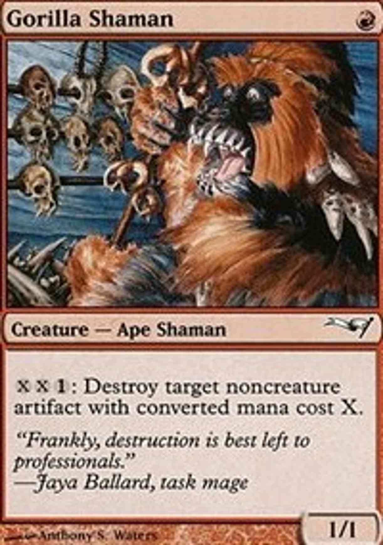 Gorilla Shaman magic card front