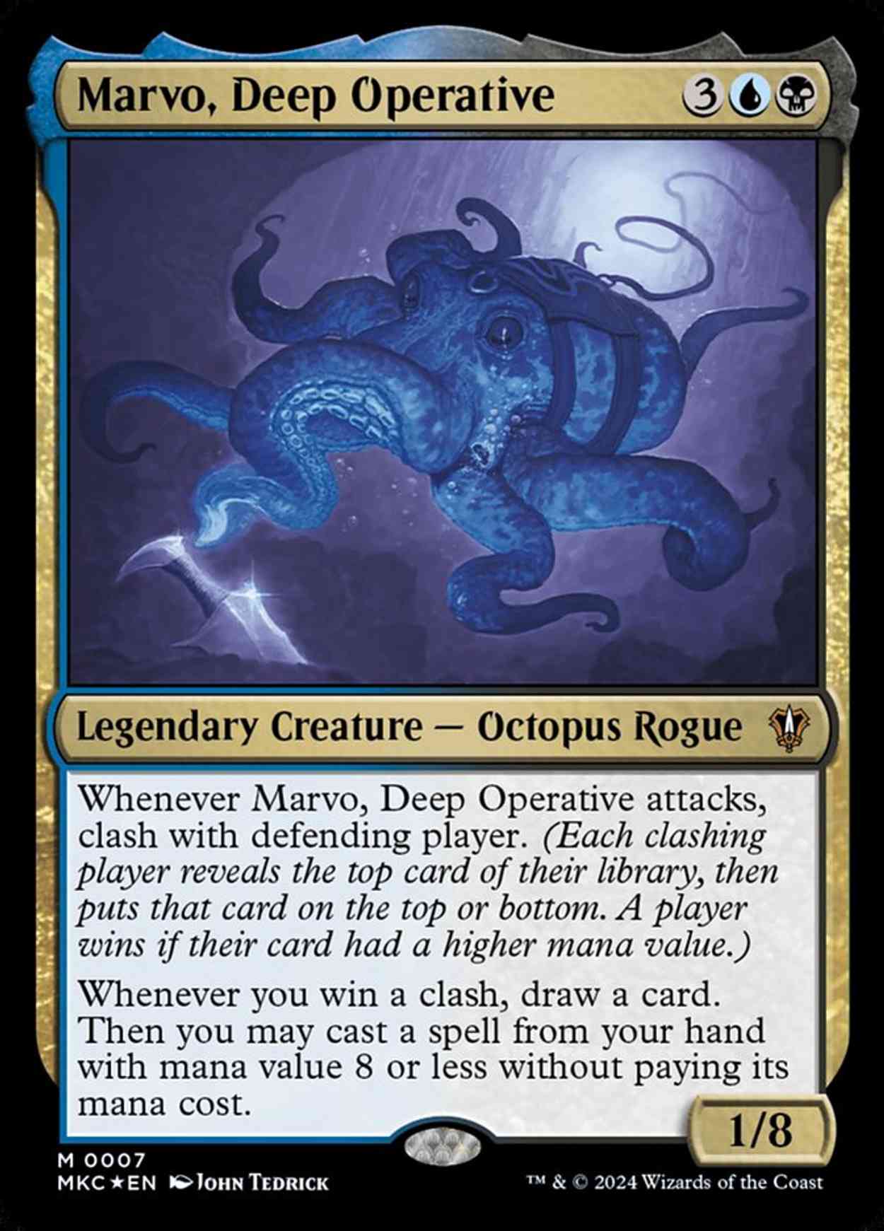 Marvo, Deep Operative magic card front