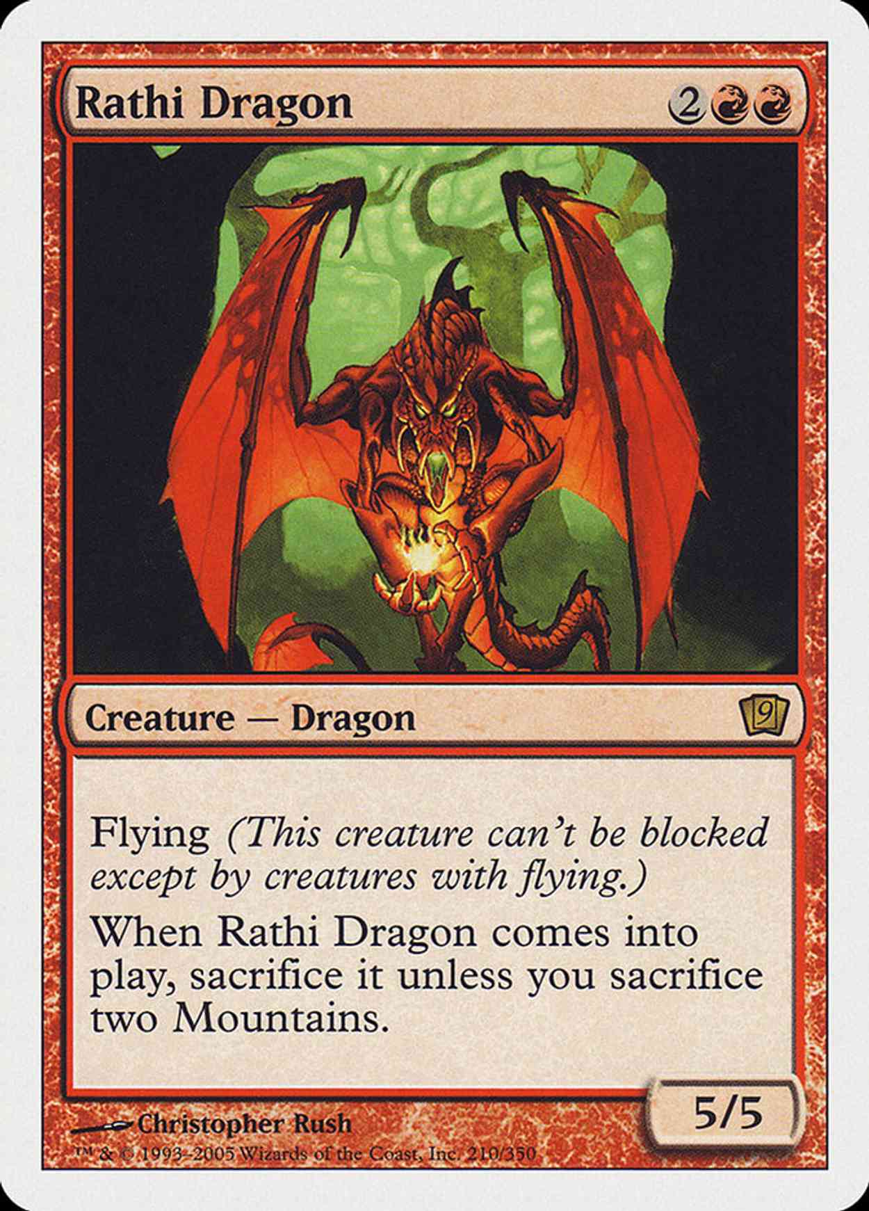 Rathi Dragon (9th Edition) magic card front