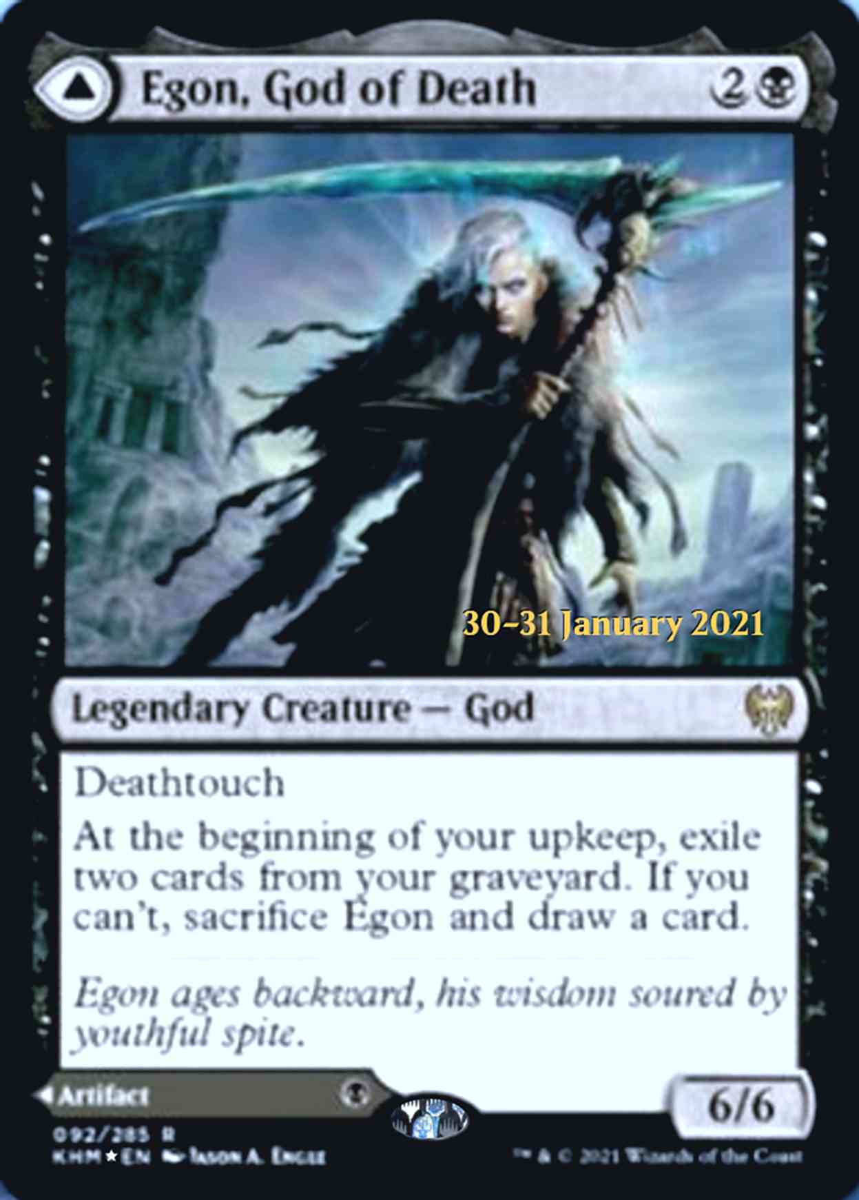 Egon, God of Death magic card front