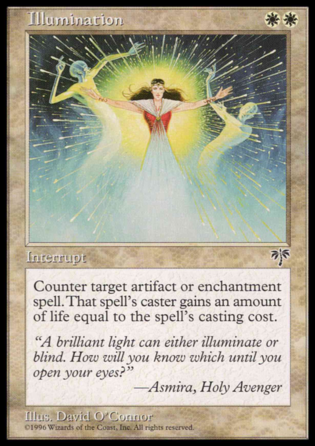 Illumination magic card front
