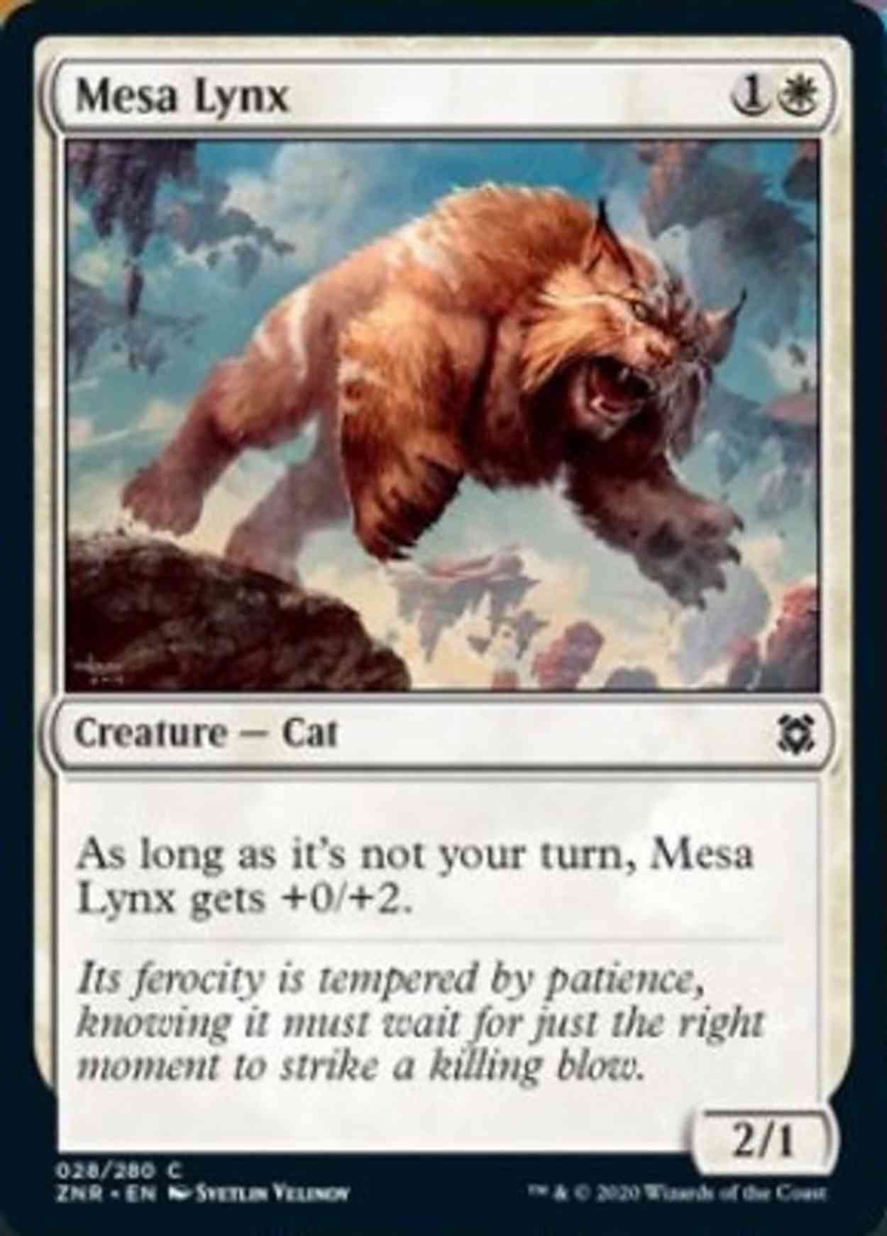 Mesa Lynx magic card front