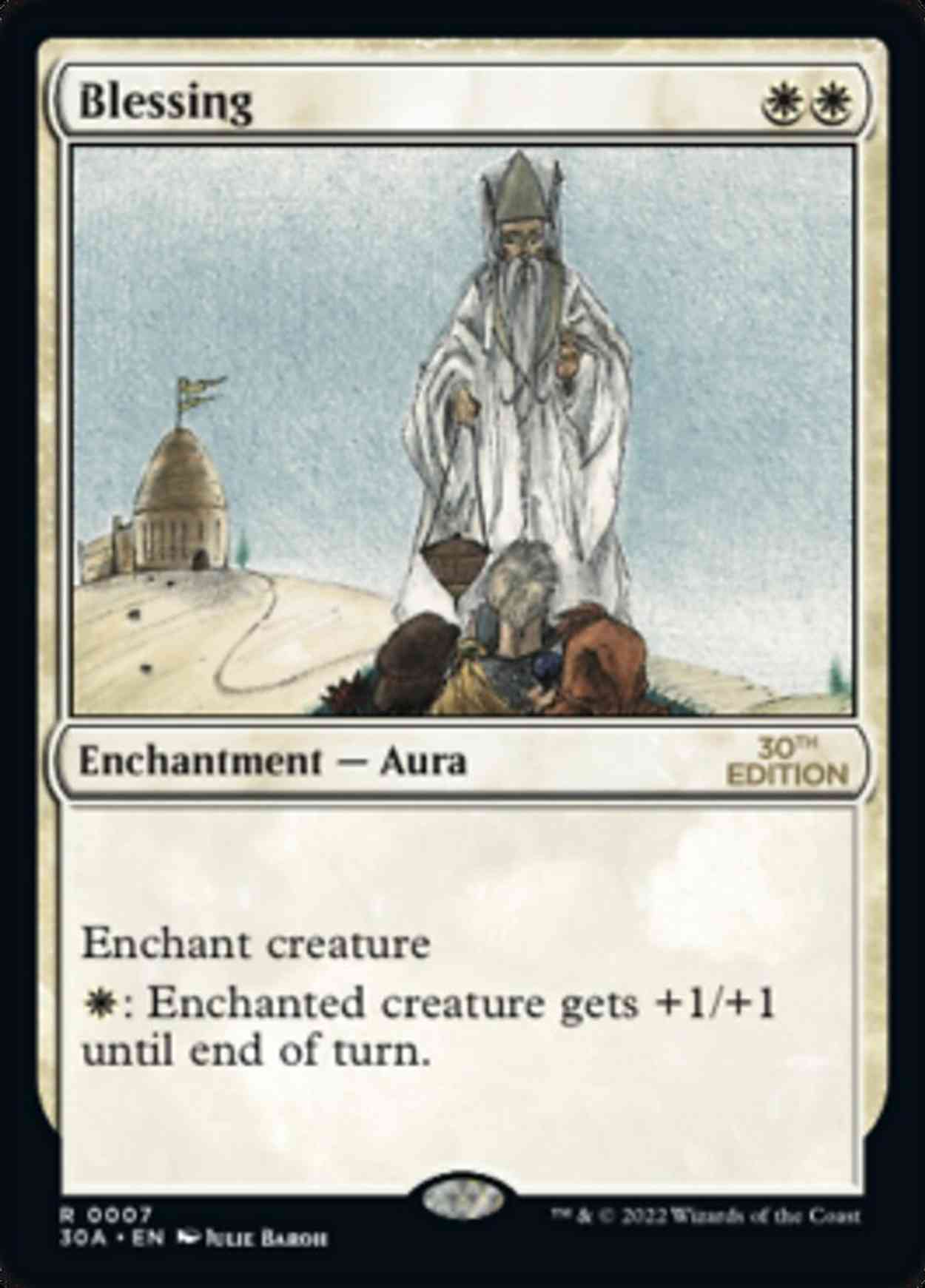Blessing magic card front