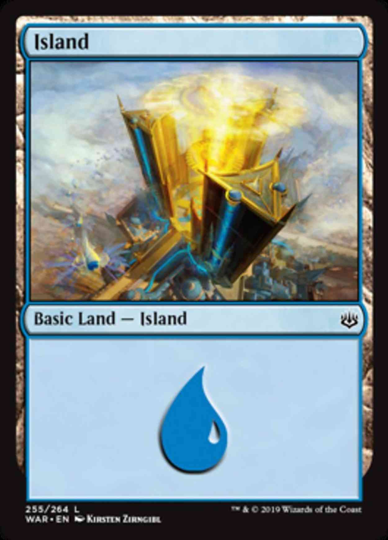 Island (255) magic card front