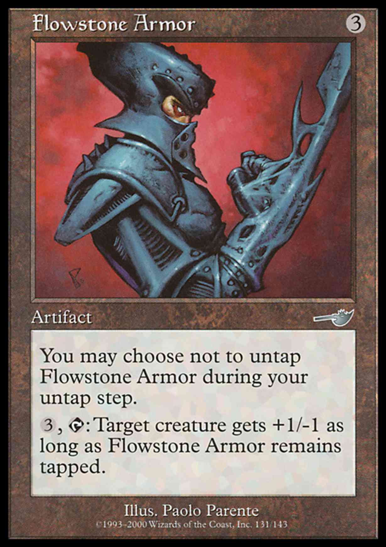 Flowstone Armor magic card front