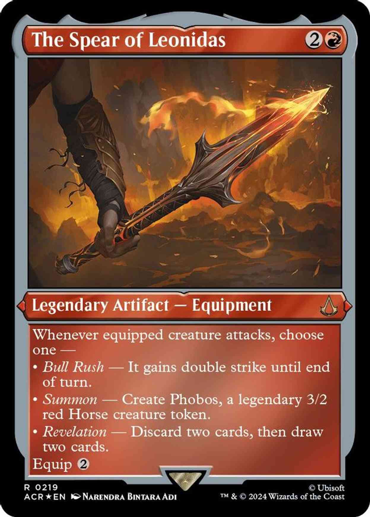 The Spear of Leonidas (Foil Etched) magic card front