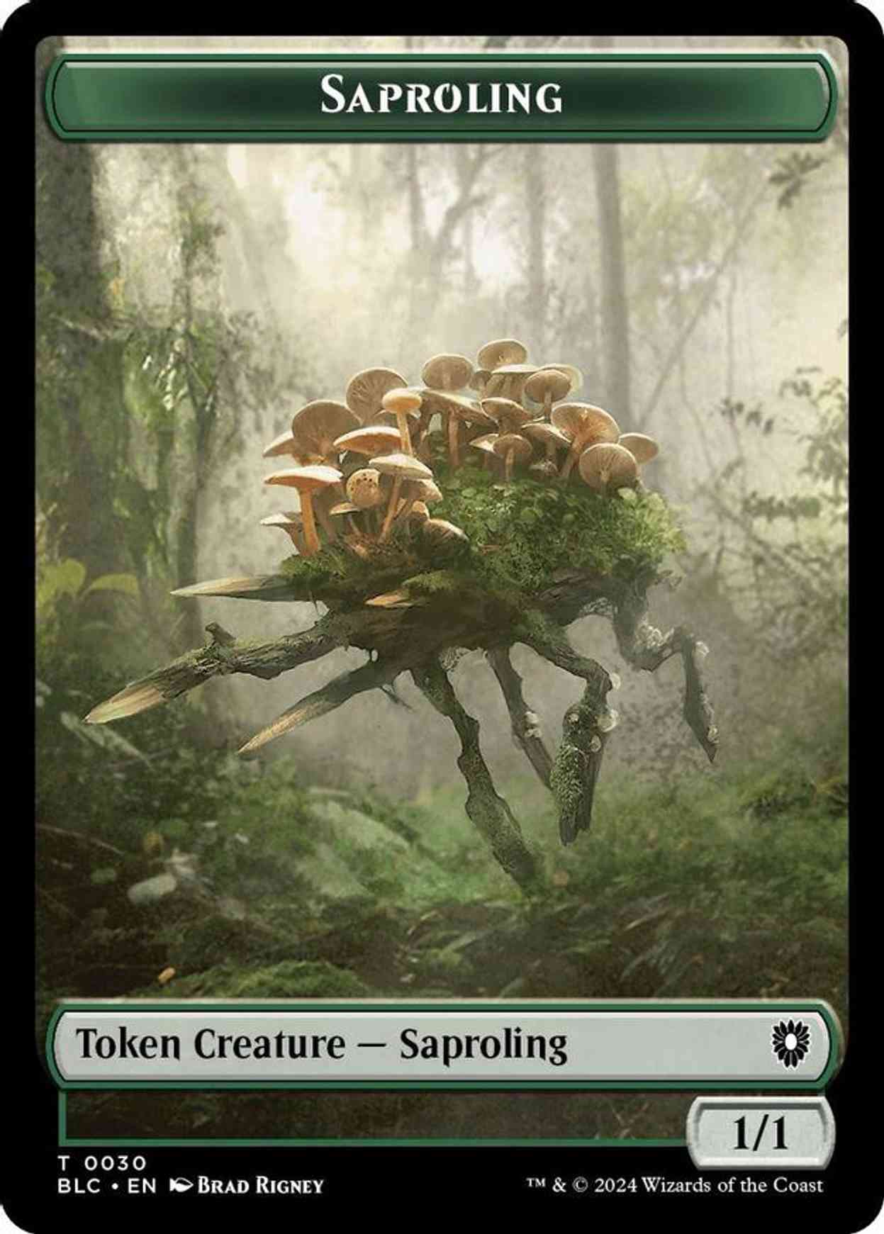 Saproling // Treasure Double-Sided Token magic card front