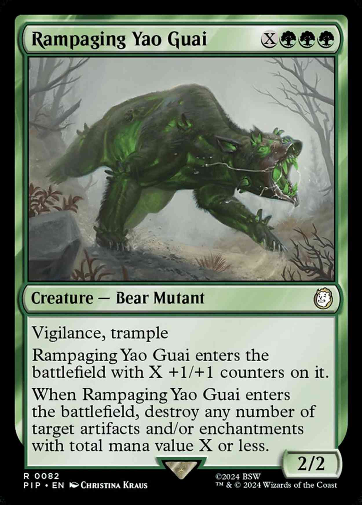 Rampaging Yao Guai magic card front