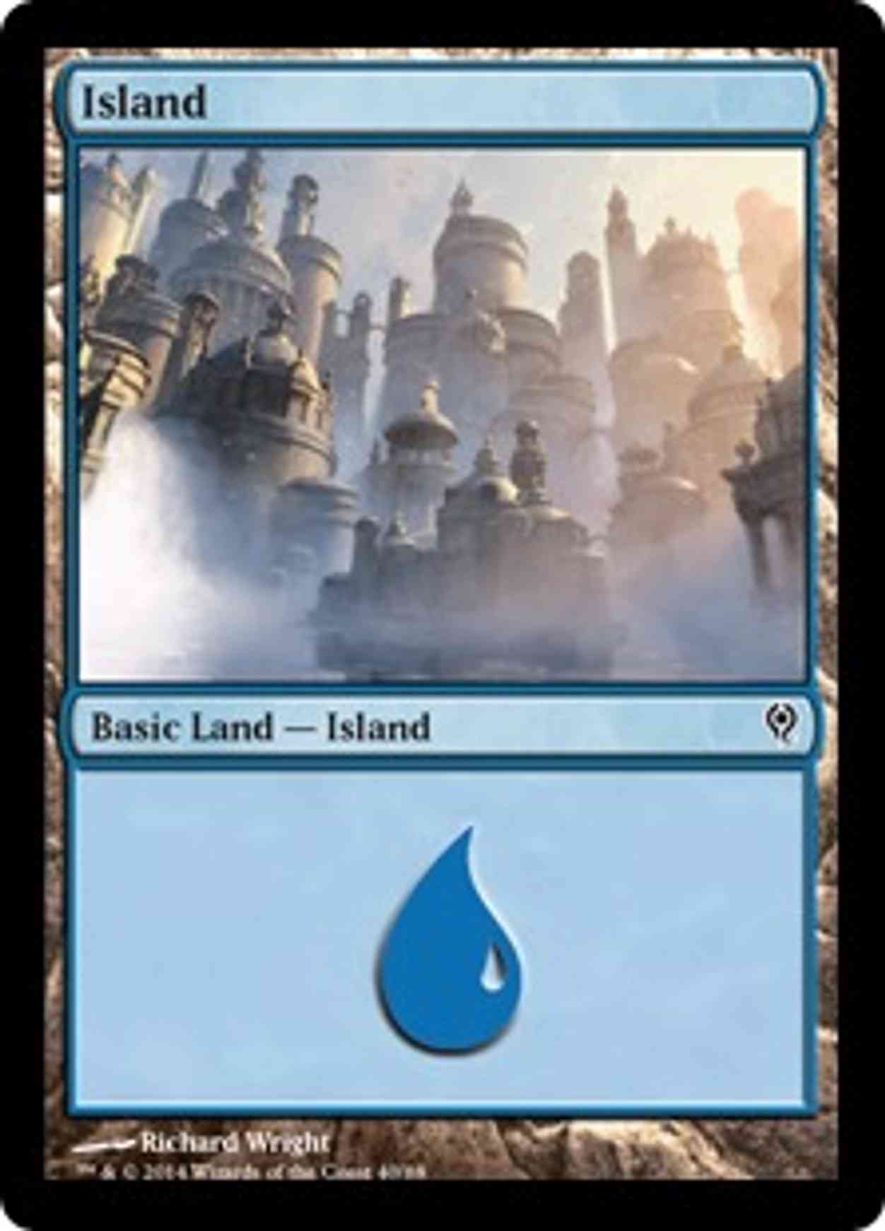 Island (40) magic card front