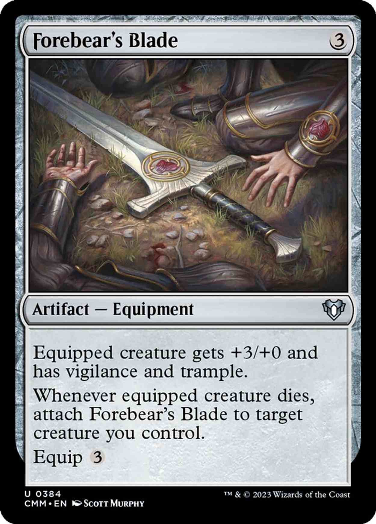 Forebear's Blade magic card front