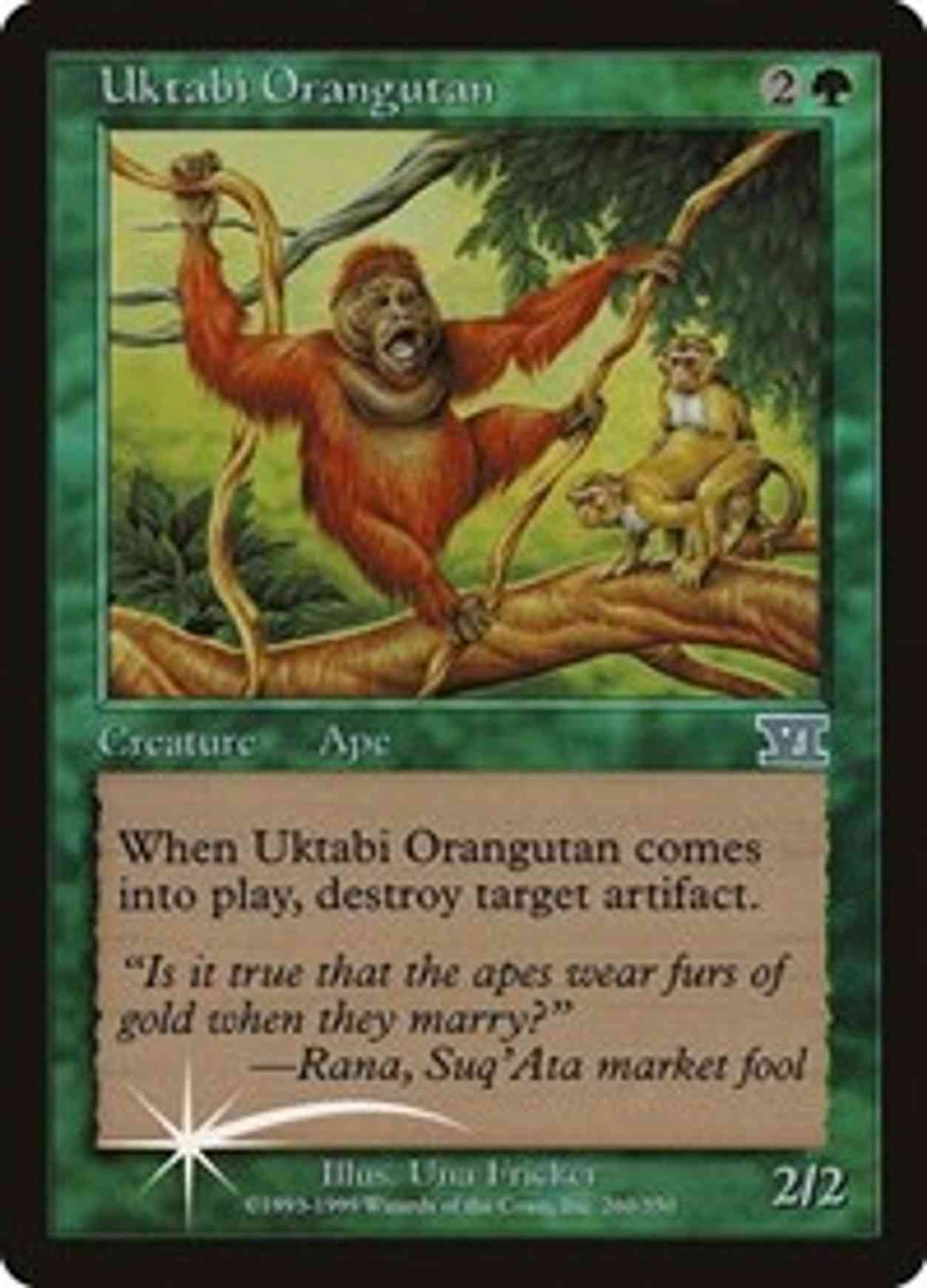 Uktabi Orangutan magic card front