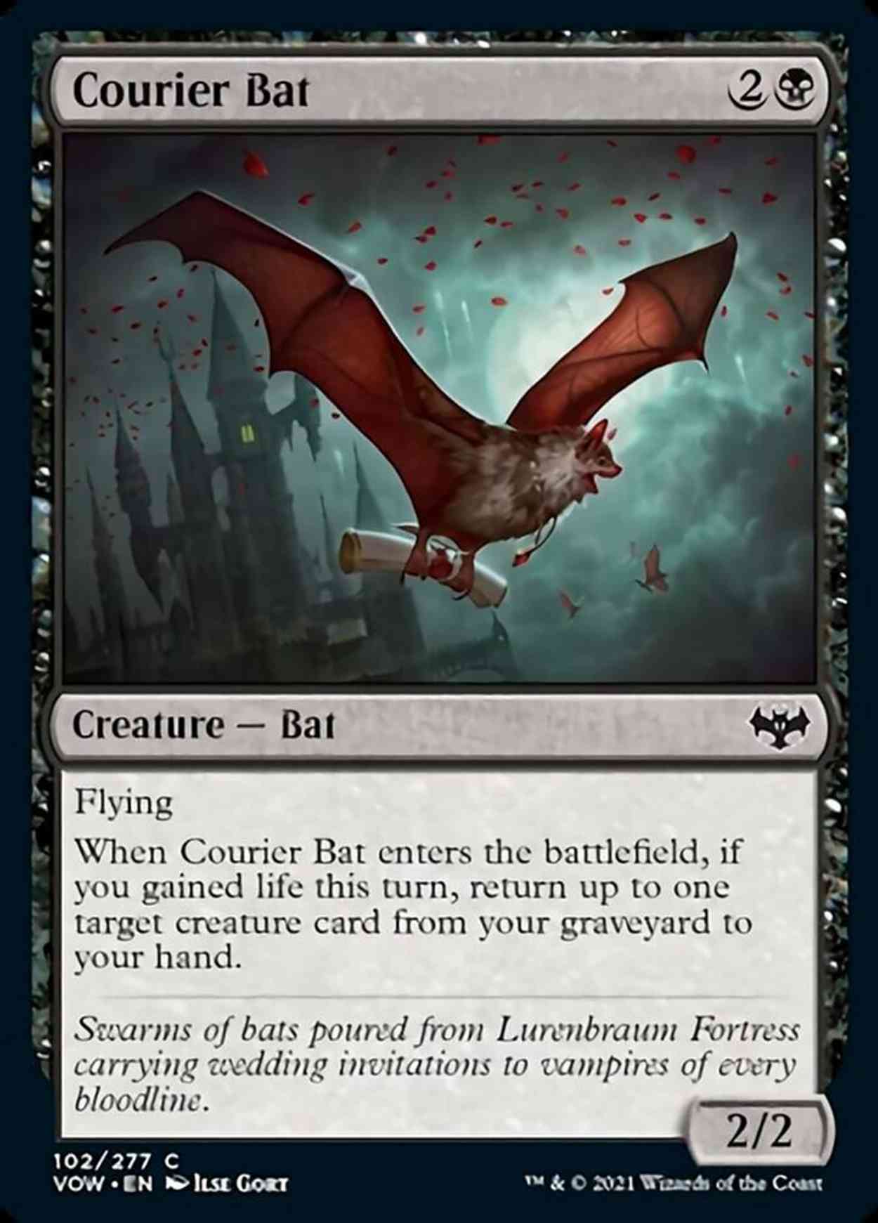 Courier Bat magic card front