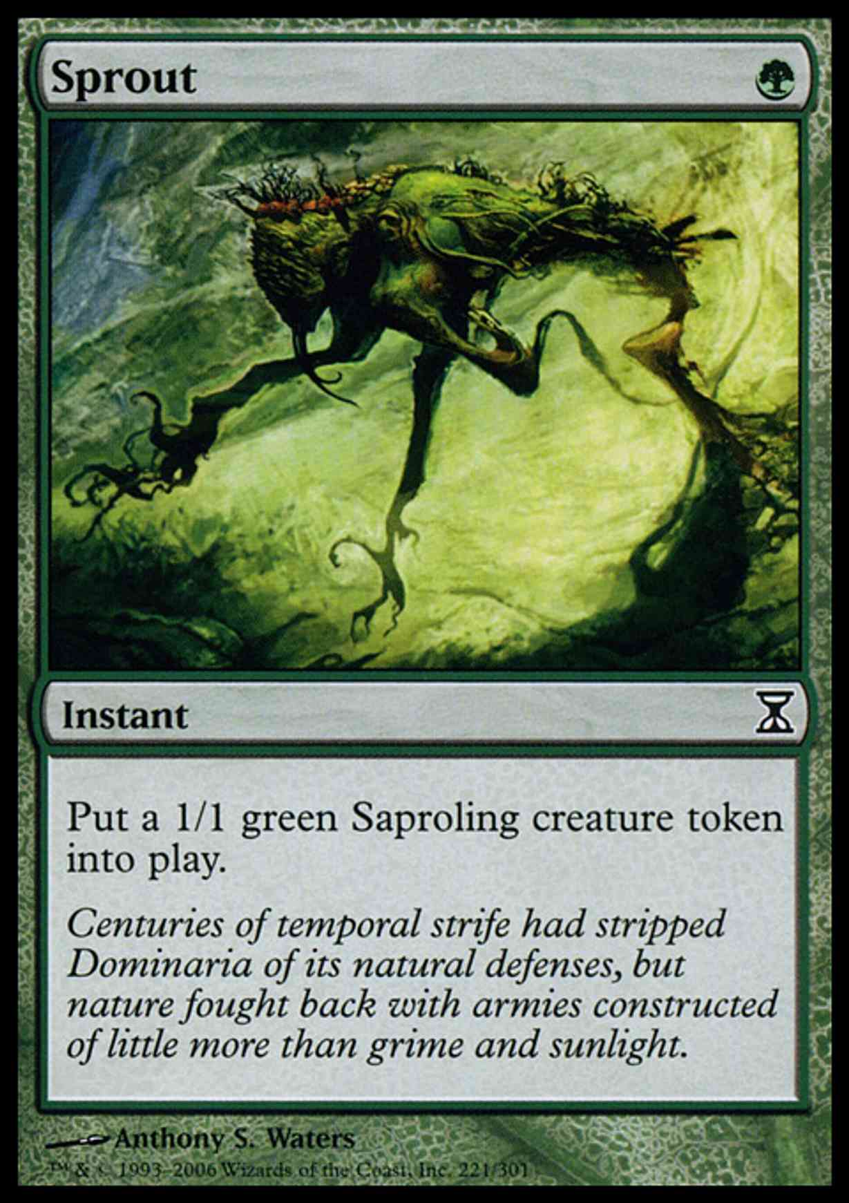Sprout magic card front