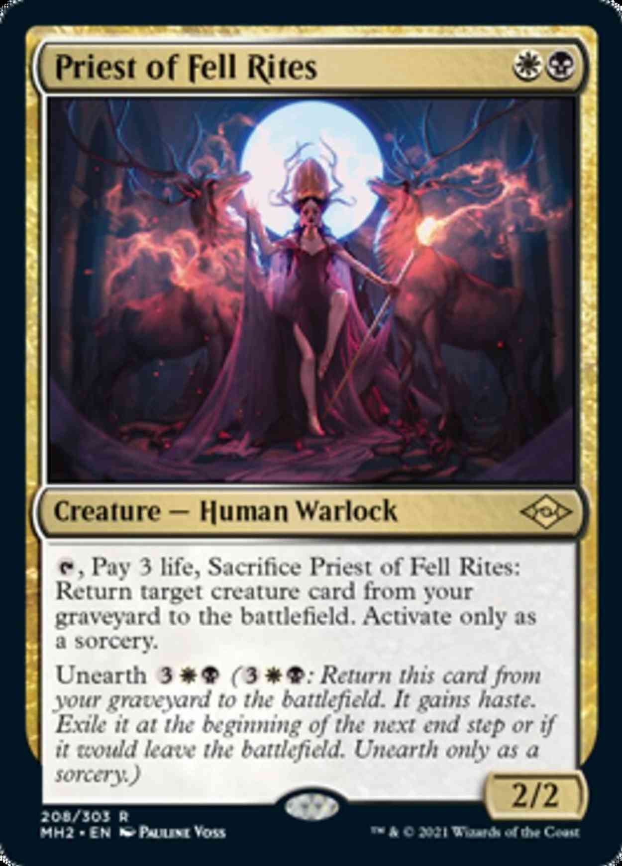 Priest of Fell Rites magic card front