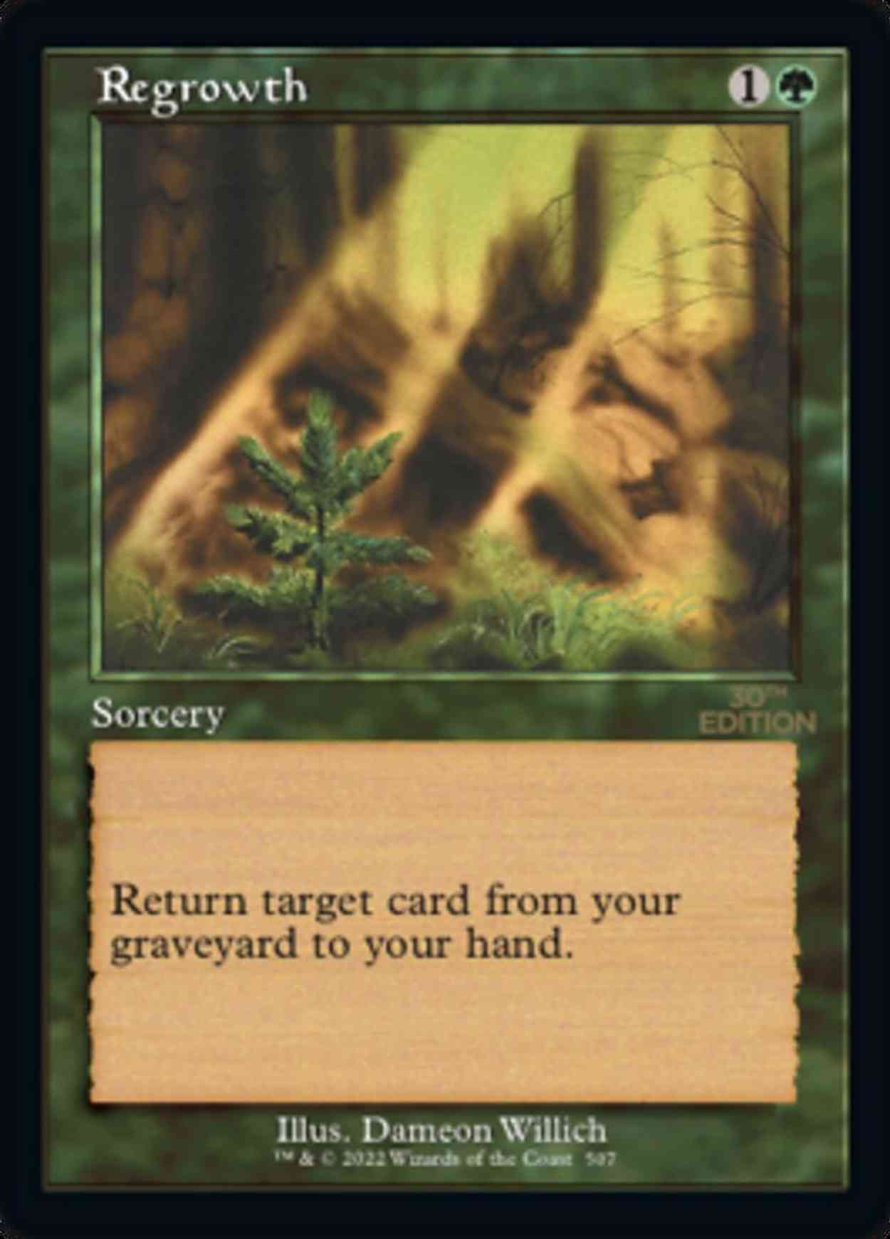 Regrowth (Retro Frame) magic card front