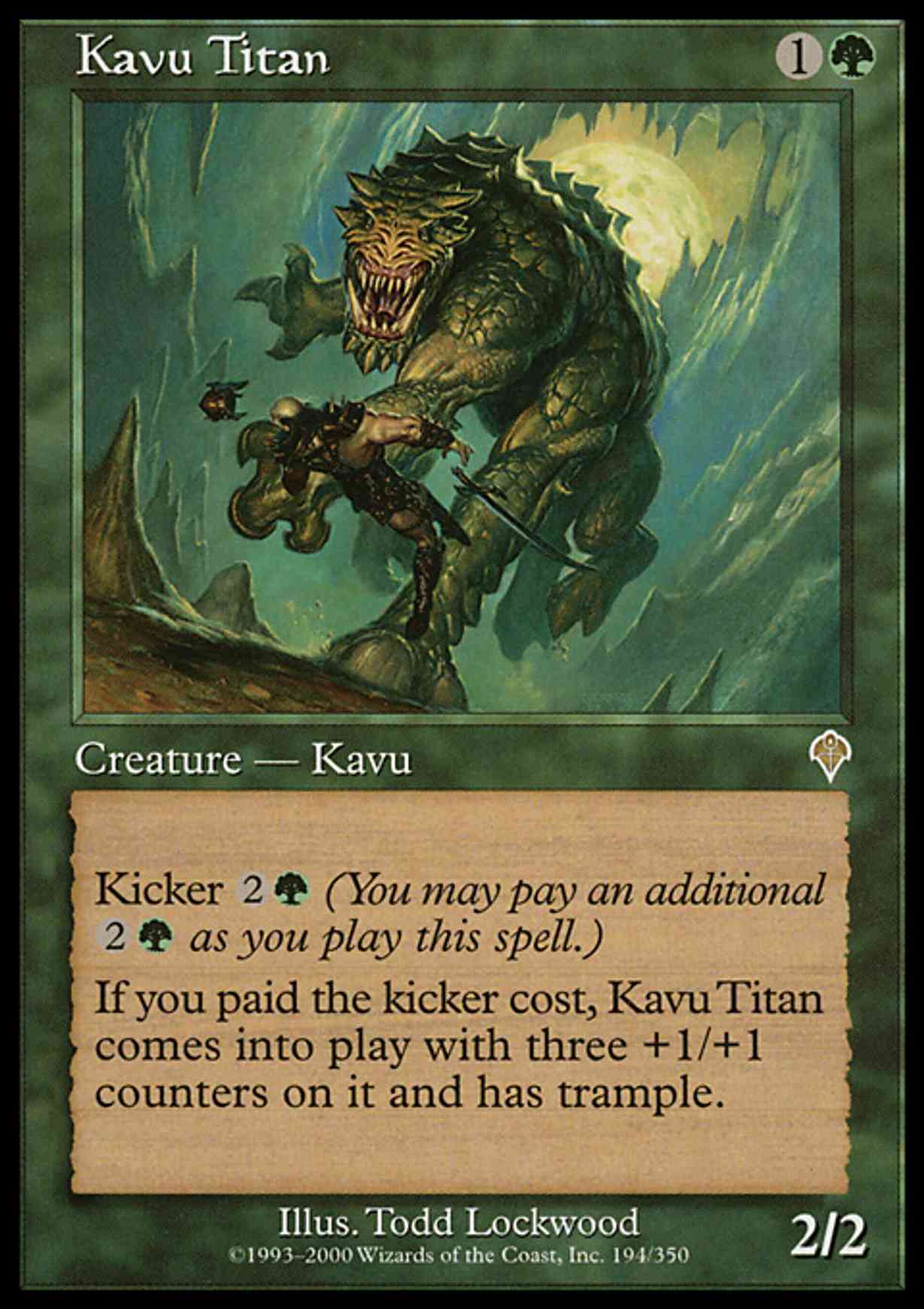 Kavu Titan magic card front