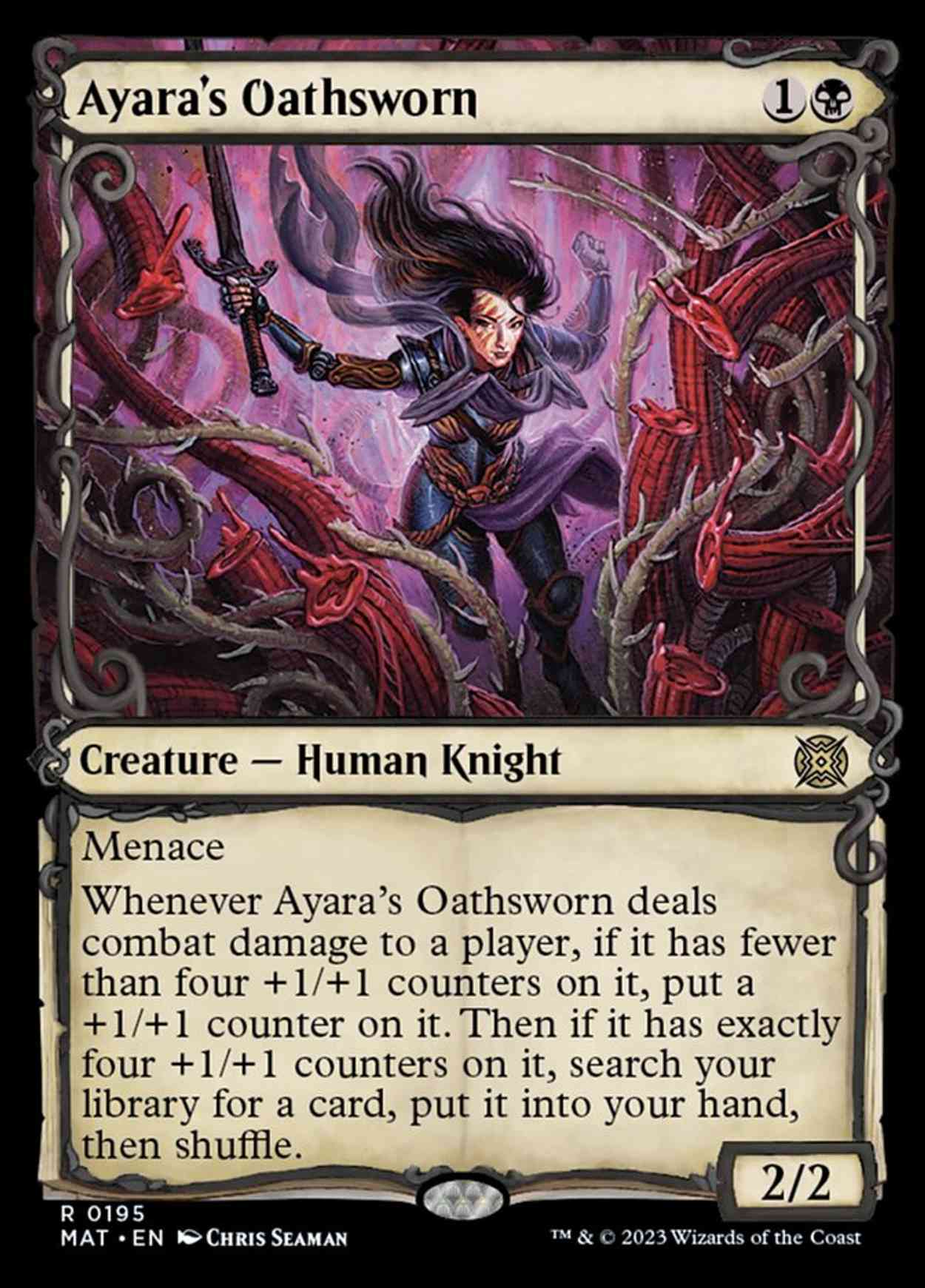 Ayara's Oathsworn (Halo Foil) magic card front