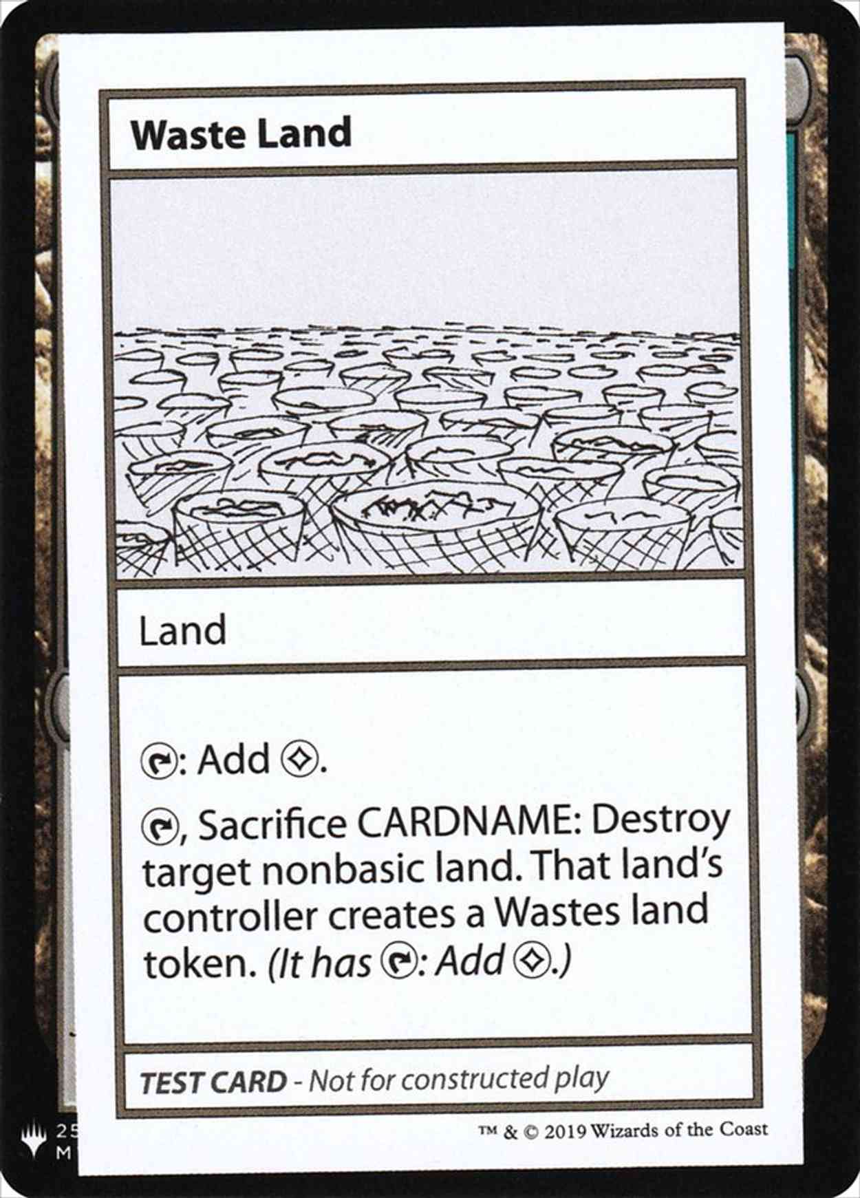 Waste Land magic card front