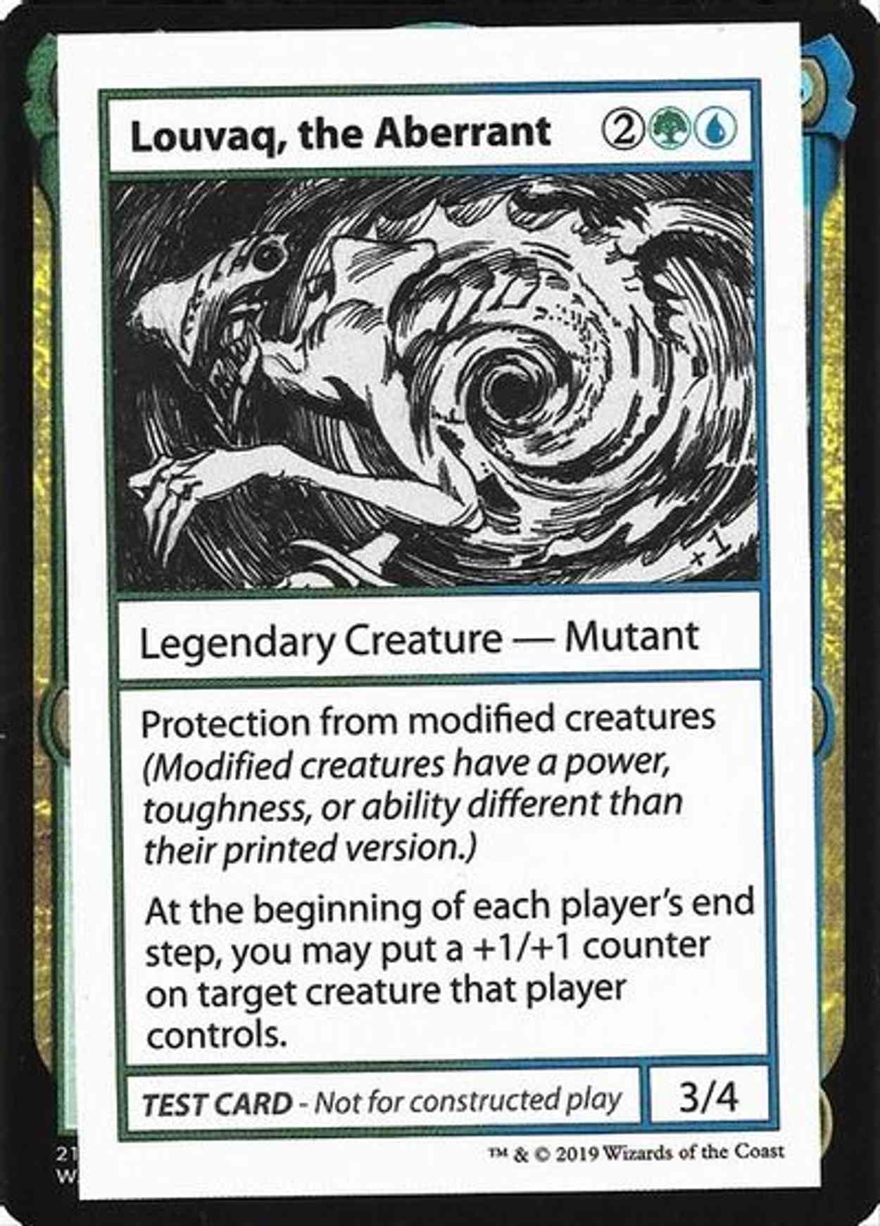 Louvaq, the Aberrant (No PW Symbol) magic card front