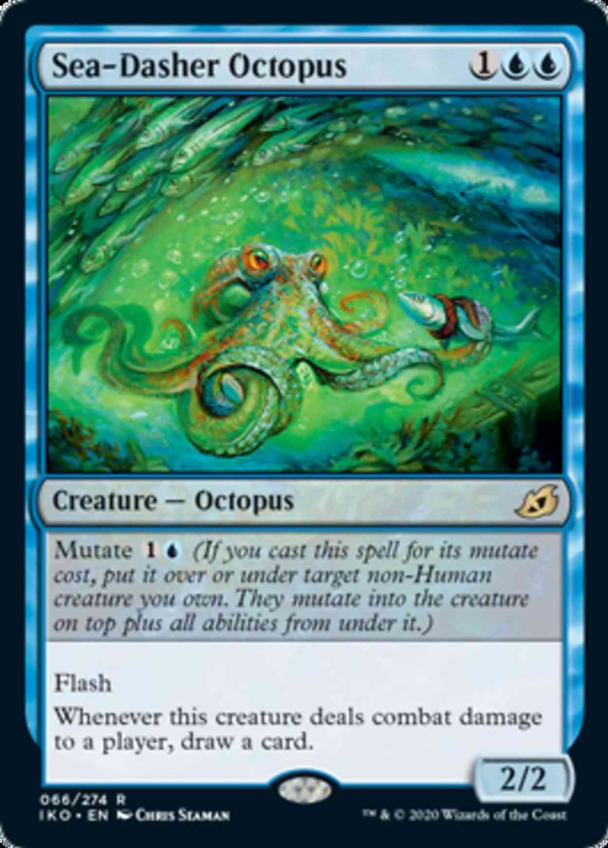 Sea-Dasher Octopus magic card front