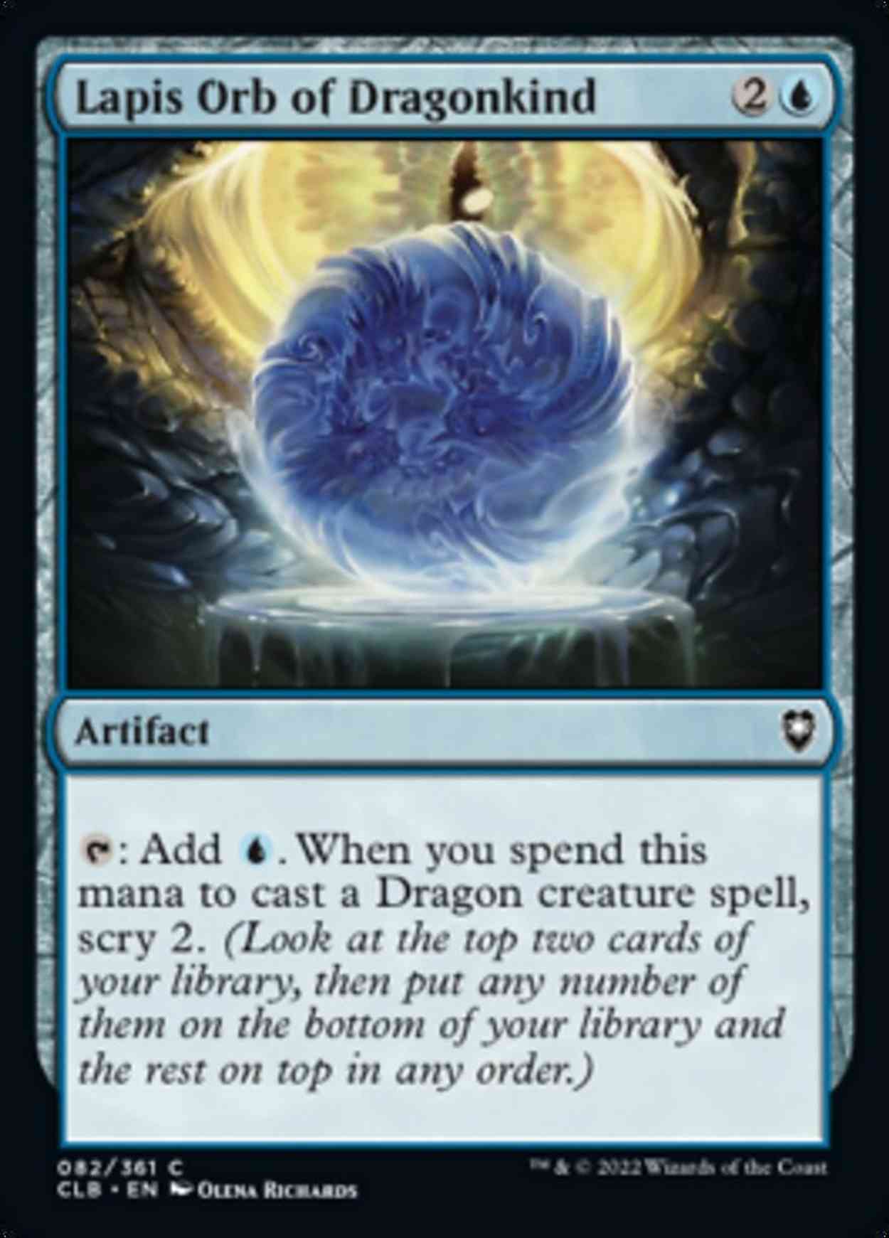 Lapis Orb of Dragonkind magic card front