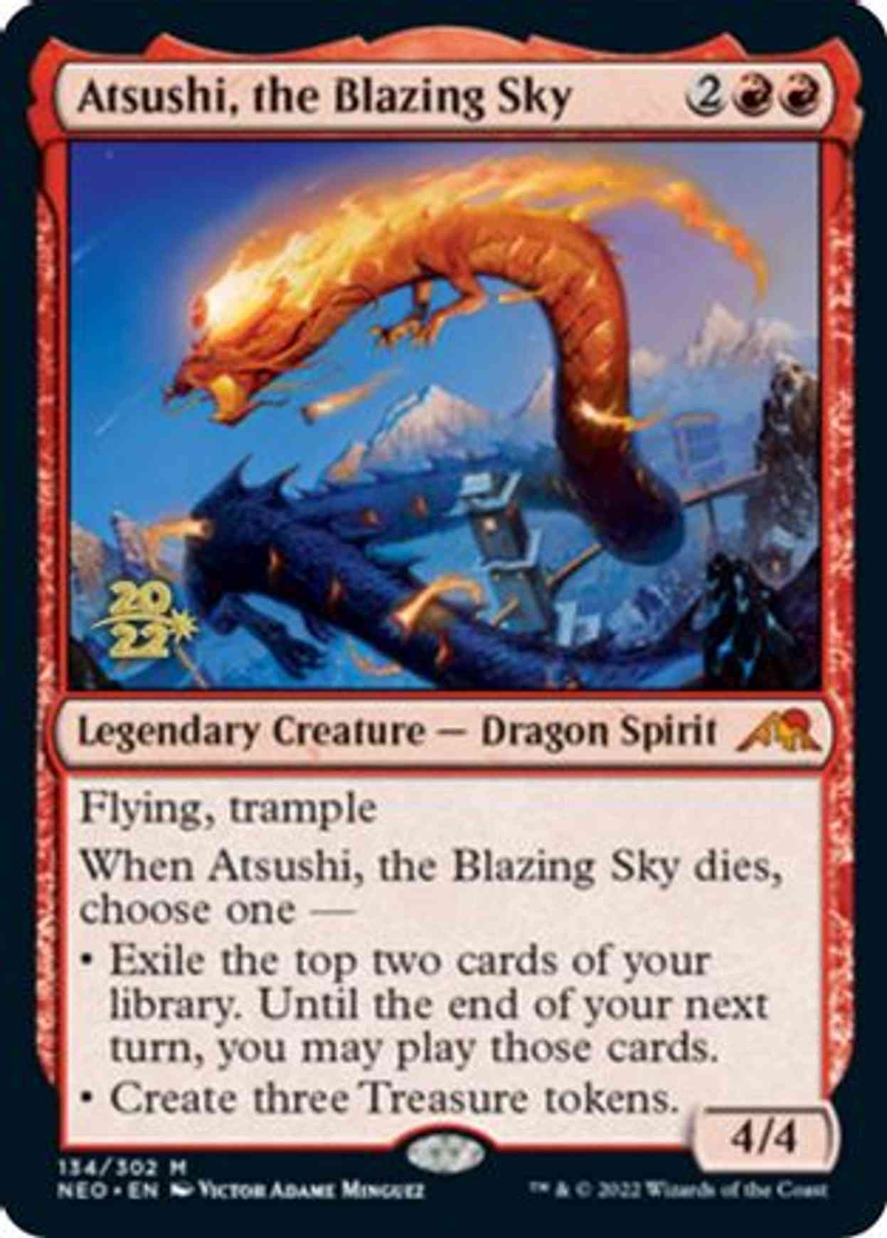 Atsushi, the Blazing Sky magic card front