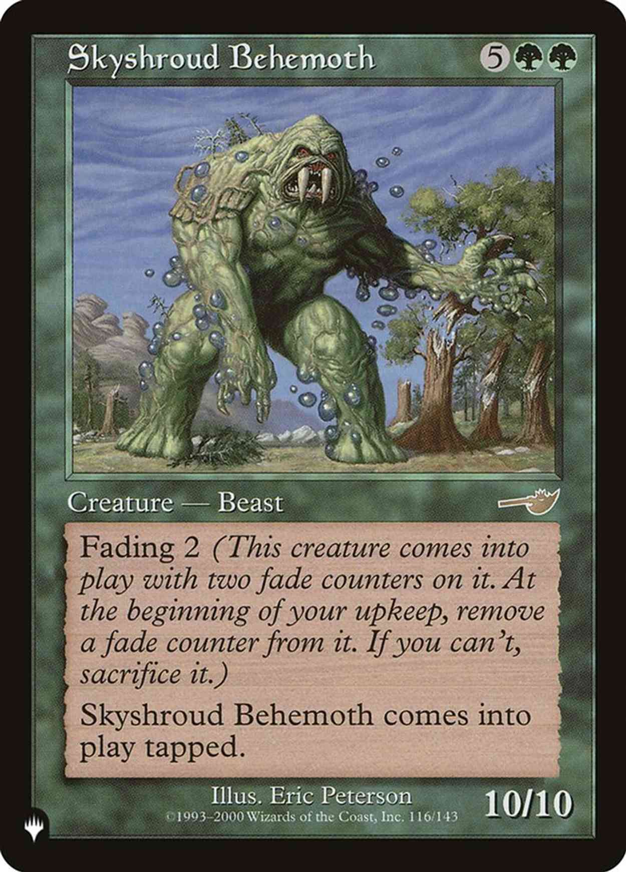 Skyshroud Behemoth magic card front