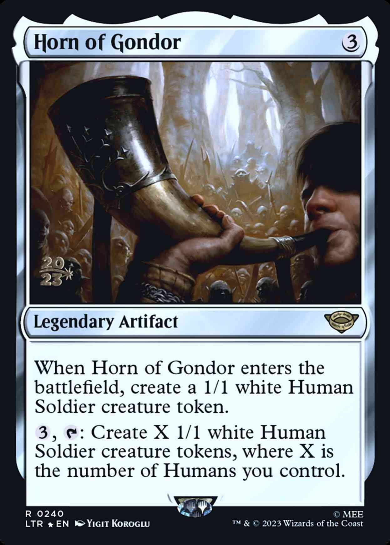 Horn of Gondor magic card front