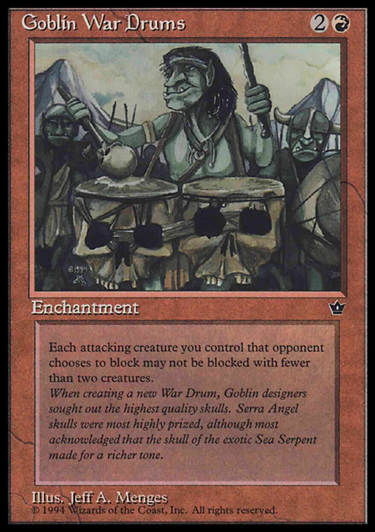 Goblin War Drums (Menges) magic card front